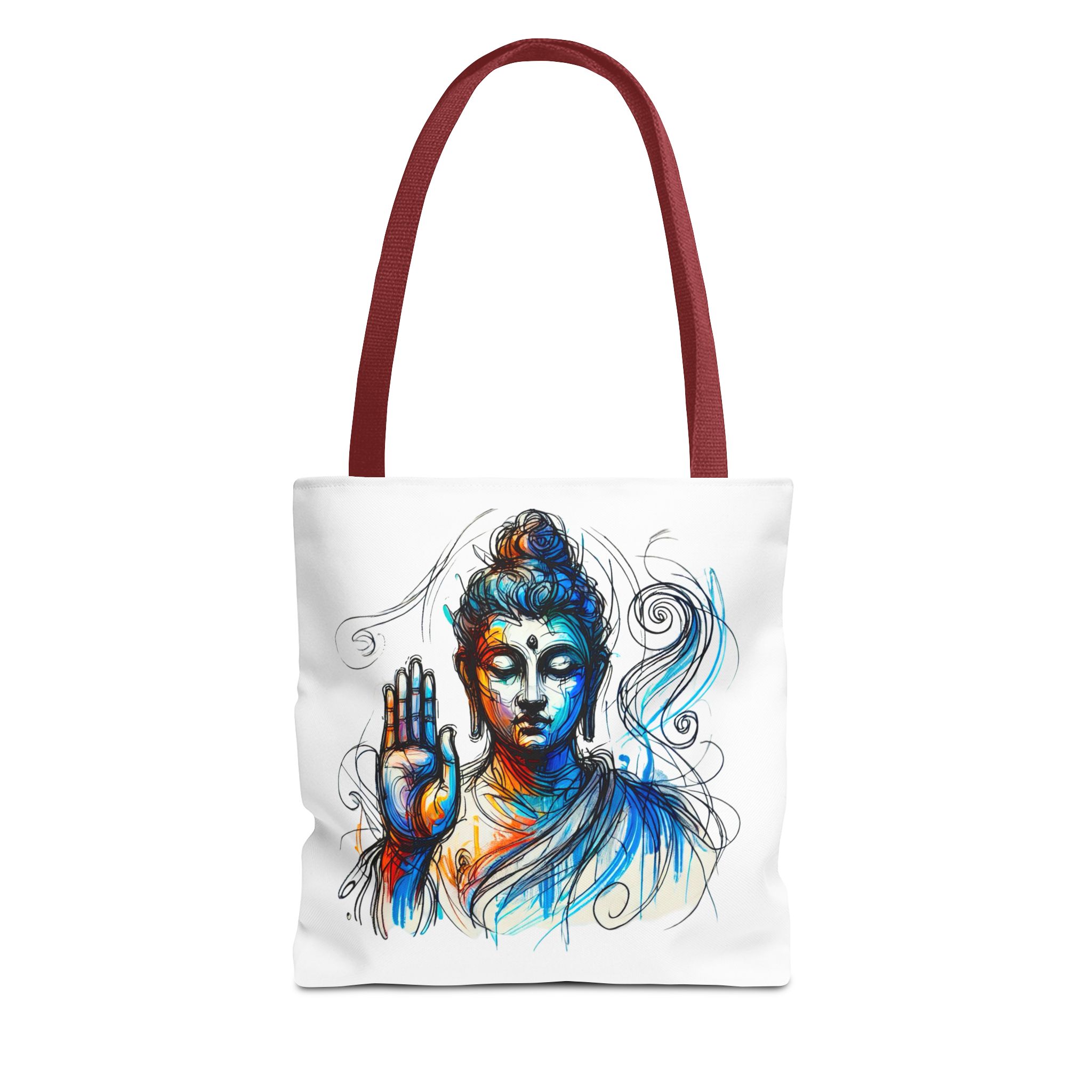 Canvas tote bag yoga bag vintage buddha shoulder bag Meditation handbag buddhism mindfulness - Image 7