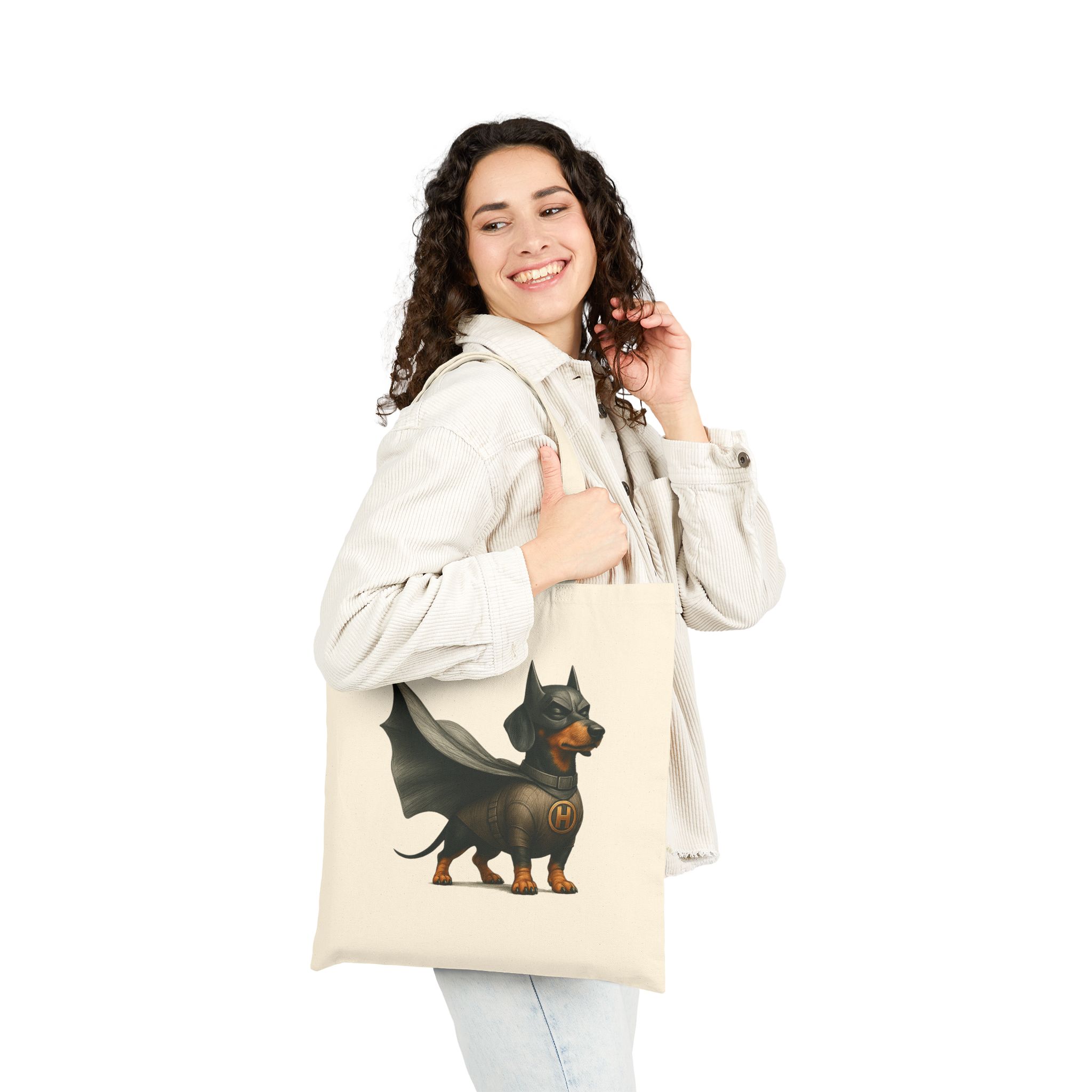 Superhero tote bag Superhero Dog canvas tote bag pet ethical purse puppy shoulder bag dog cool print – Image 3