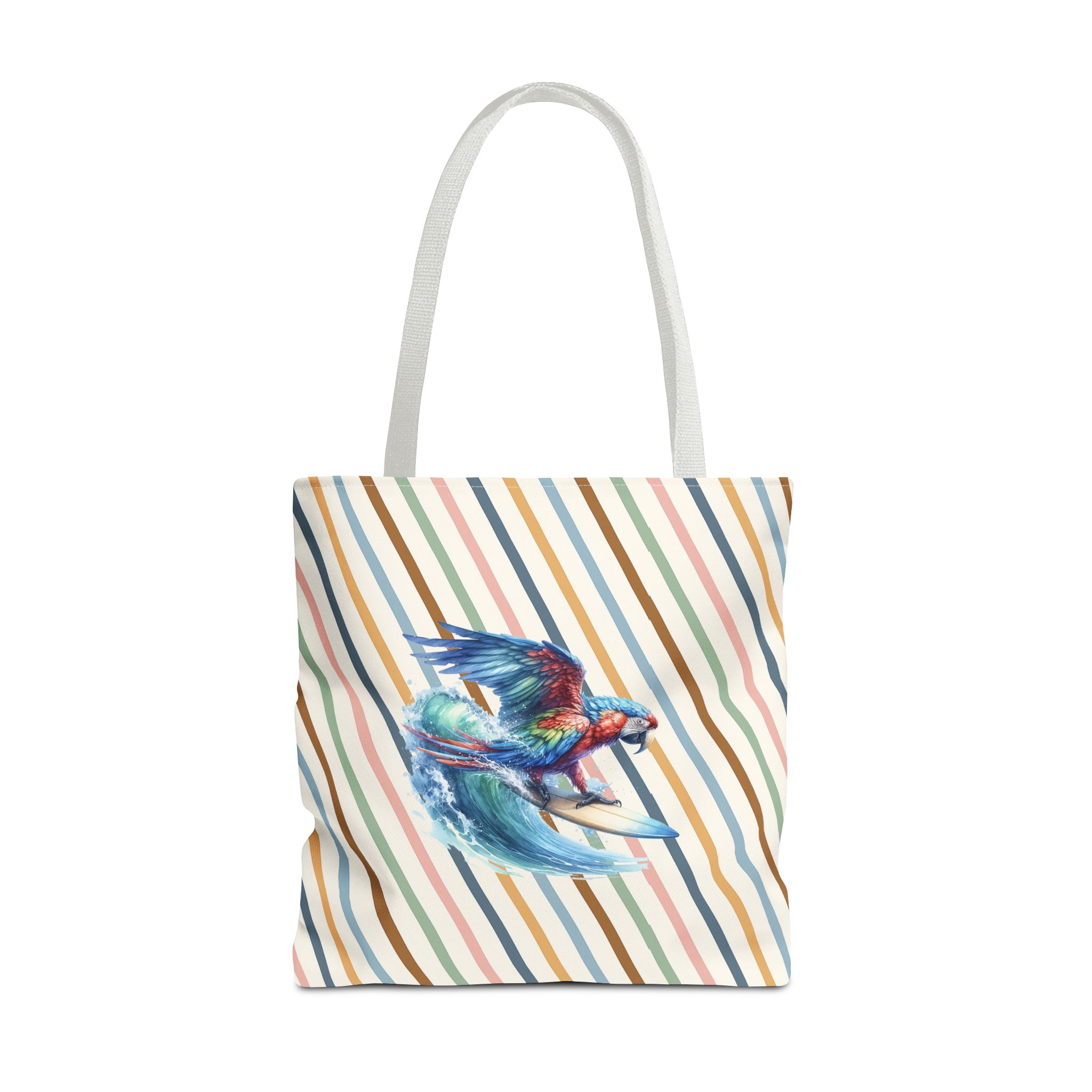 Parrot funny tote bag surf cute tote bag boho Bird surfer canvas tote bag gift for her free spirit shoulder bag cool handbag – Image 17