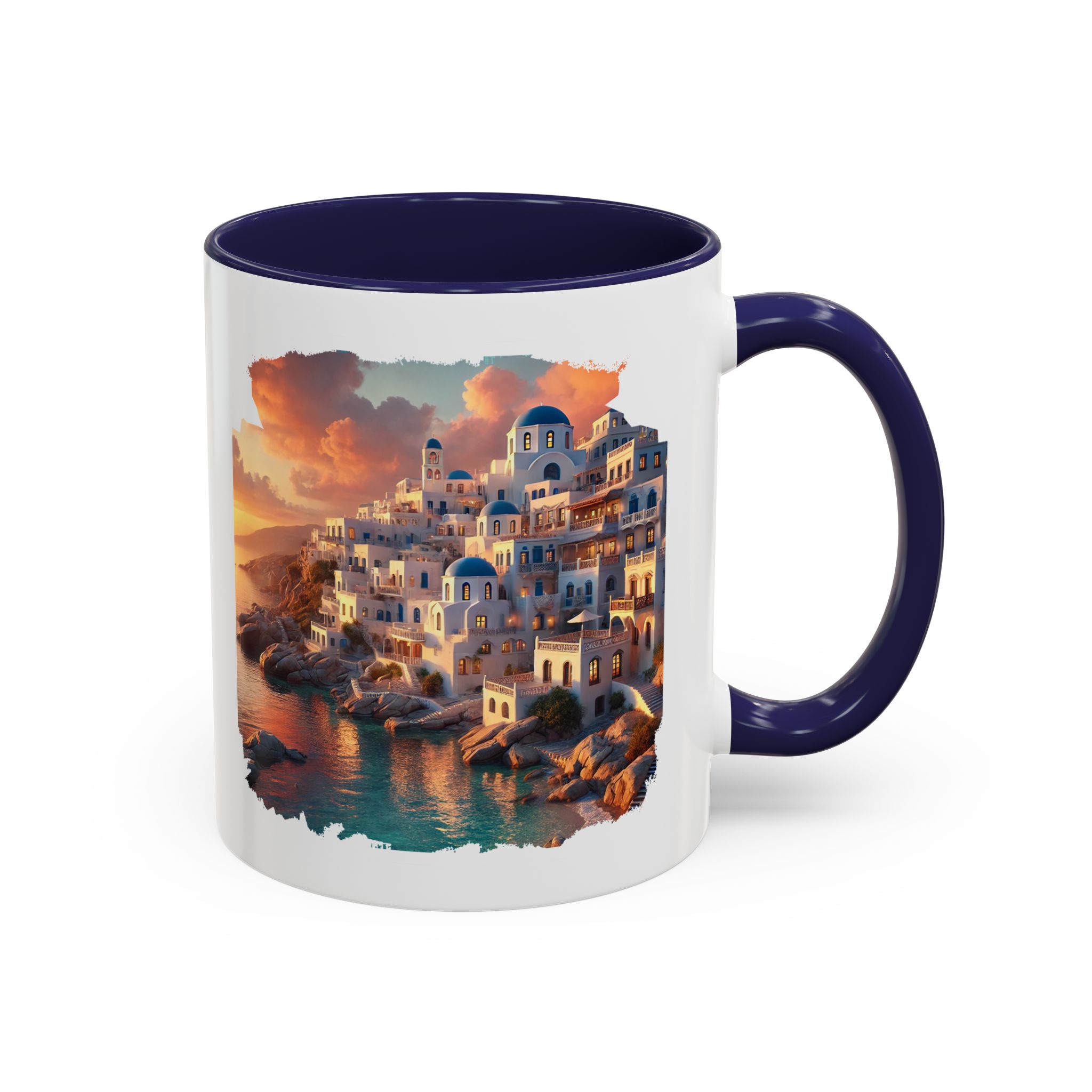 Office mug landscape Santorini caldera office mug nature print greece boho gift coffee cup tea accessory unique - Image 9