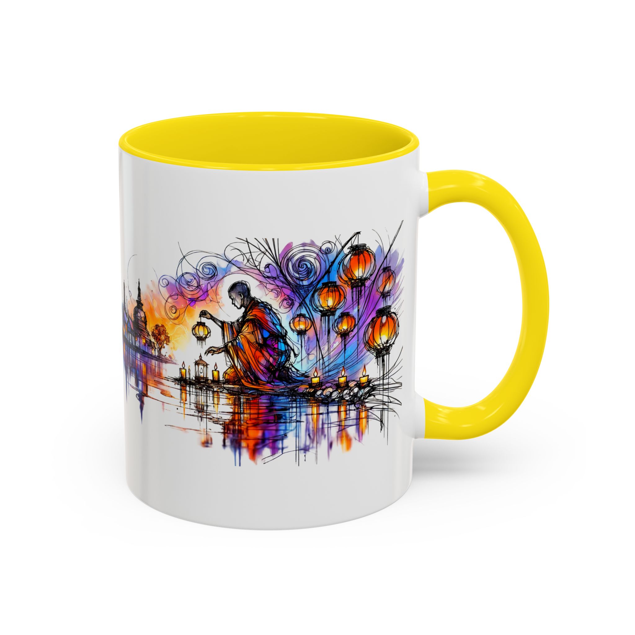 Office mug Buddha coffee Cup yoga tea Mug coffee meditation accessory mindfulnss cool gift for her – Image 49