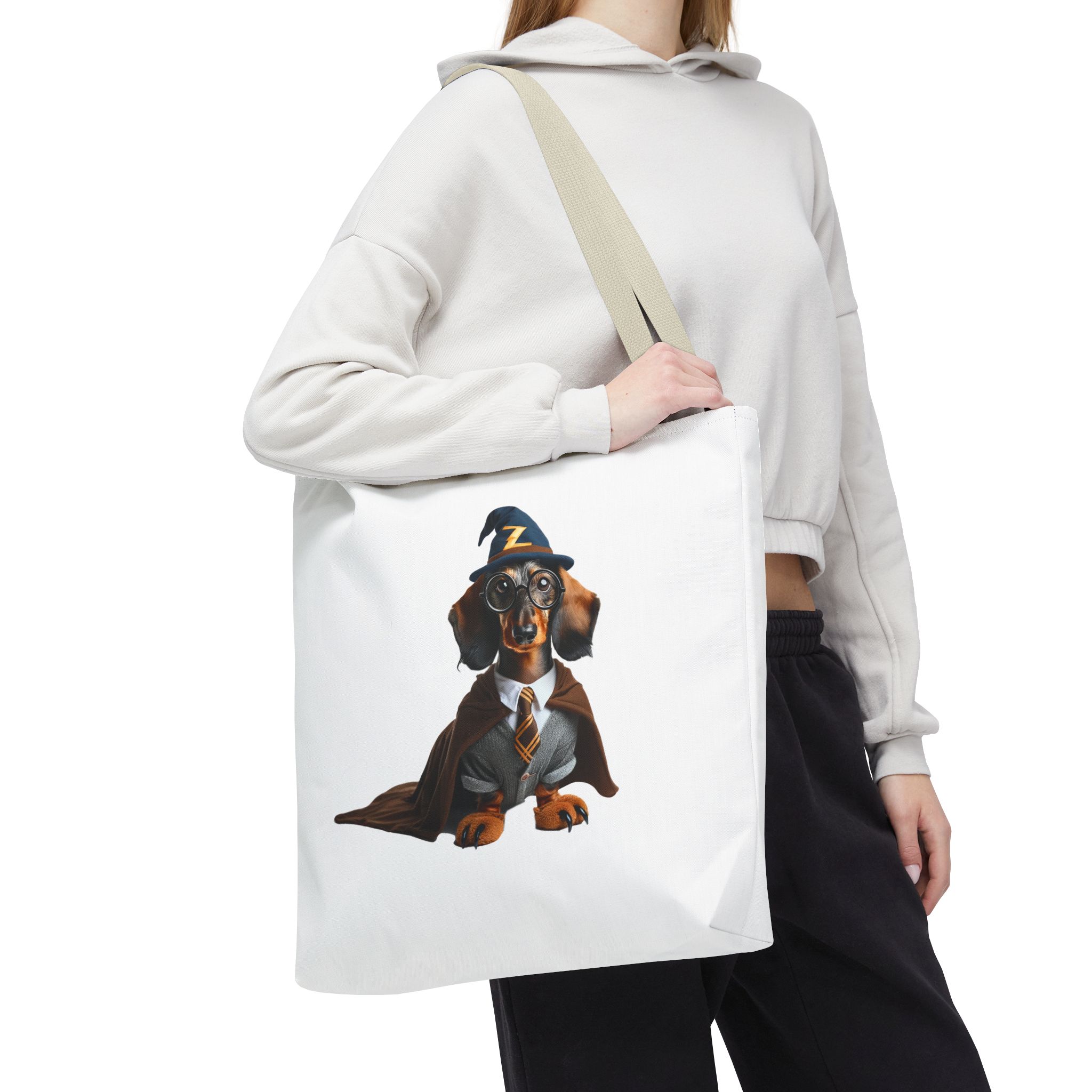 Funny Canvas Tote bag dachshund fantasy Bag cute clothing gift dog lover purse stylish shoulder bag unusual Handbag unique - Image 24