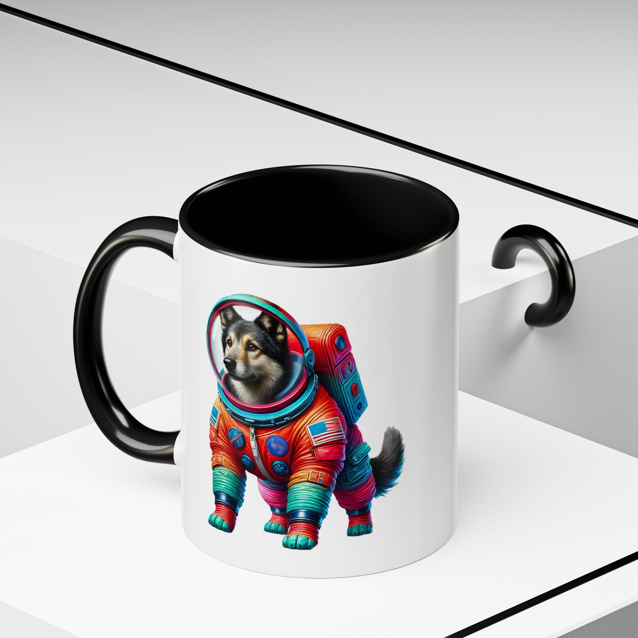 Office mug Dog Outerspace coffee cup Dachshund astronaut tea lover boho gift for her pet accessory puppy - Image 8