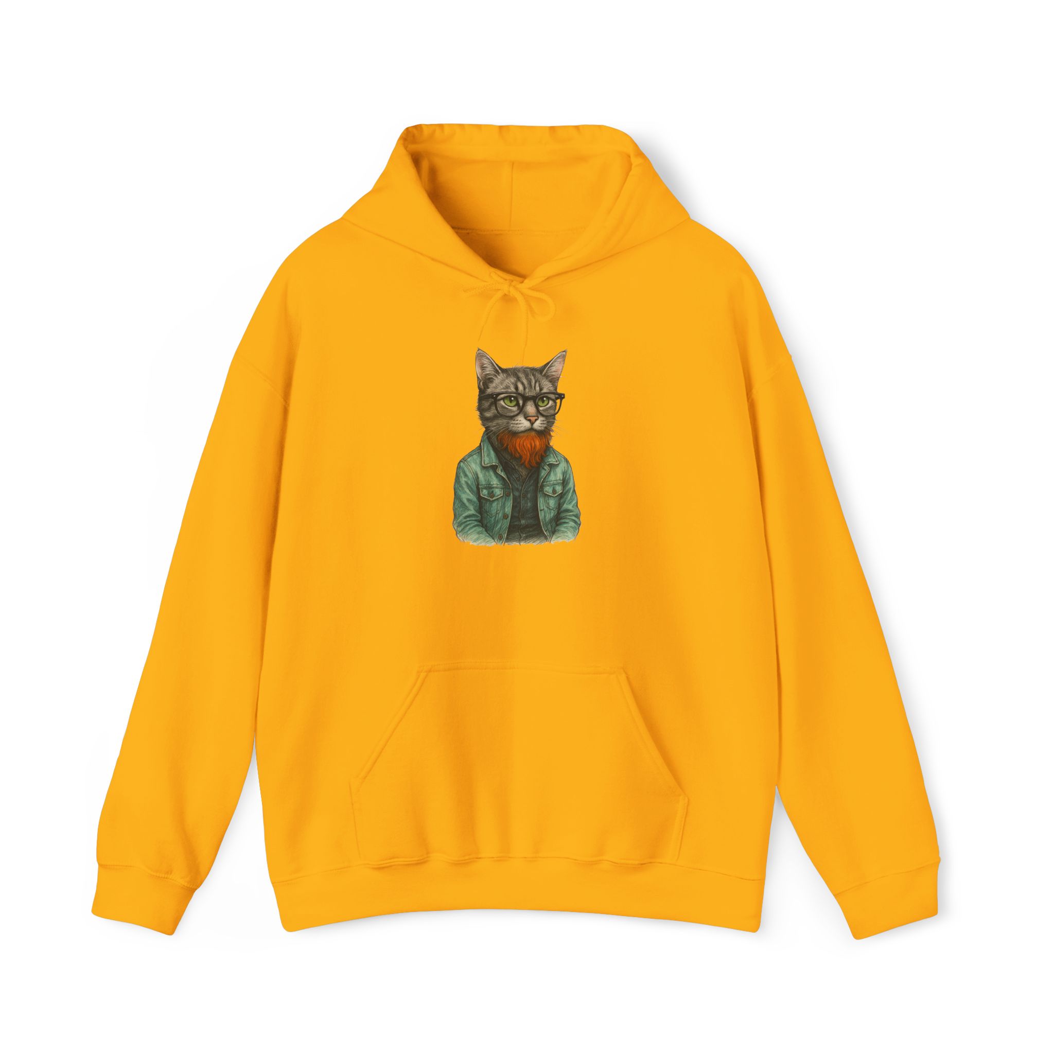 Hipster Cat Hoodie – Kitty Hoodie – Boho Cat sweatshirt hipster print - Image 12