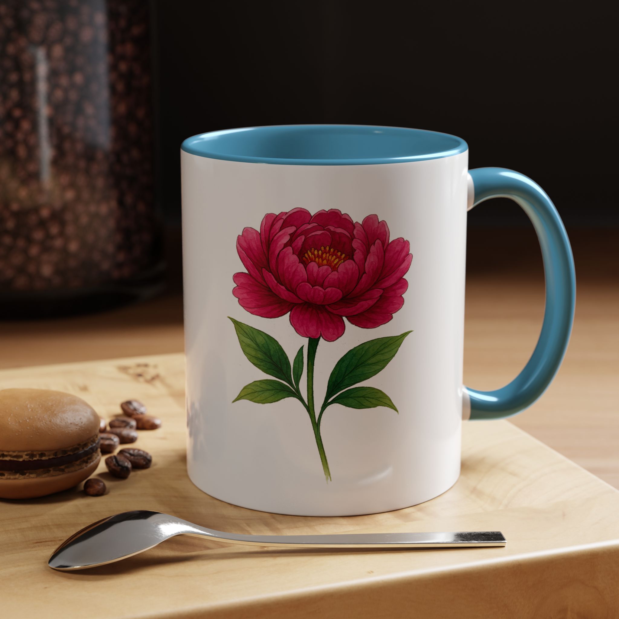 Wildflower Mug coffee lover gift for her flower tea cup unique boho mug nature accessory floral design - Image 3