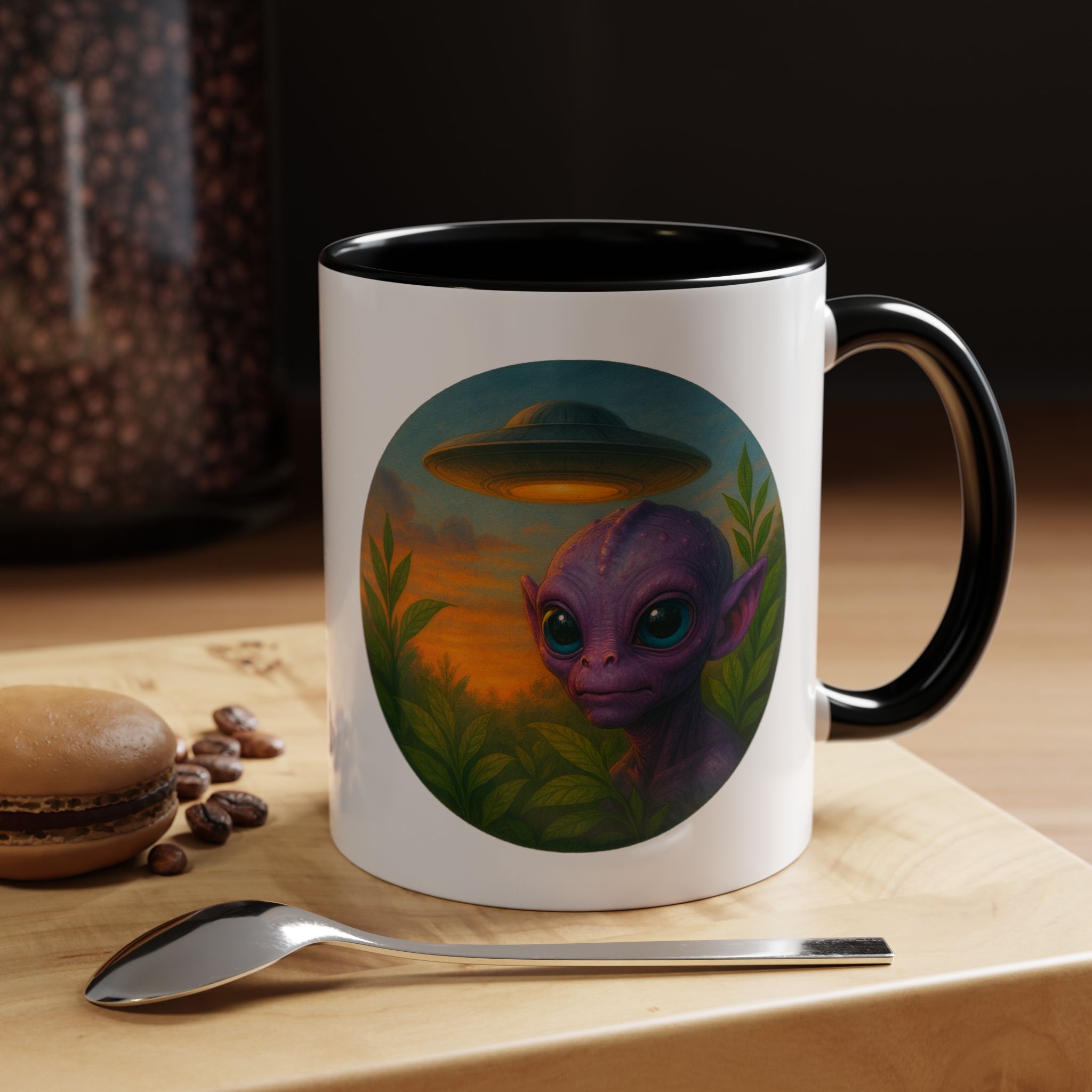 Alien mug and cup extraterrestrial whale fantasy funny vintage graphic oversized womens design - Image 7