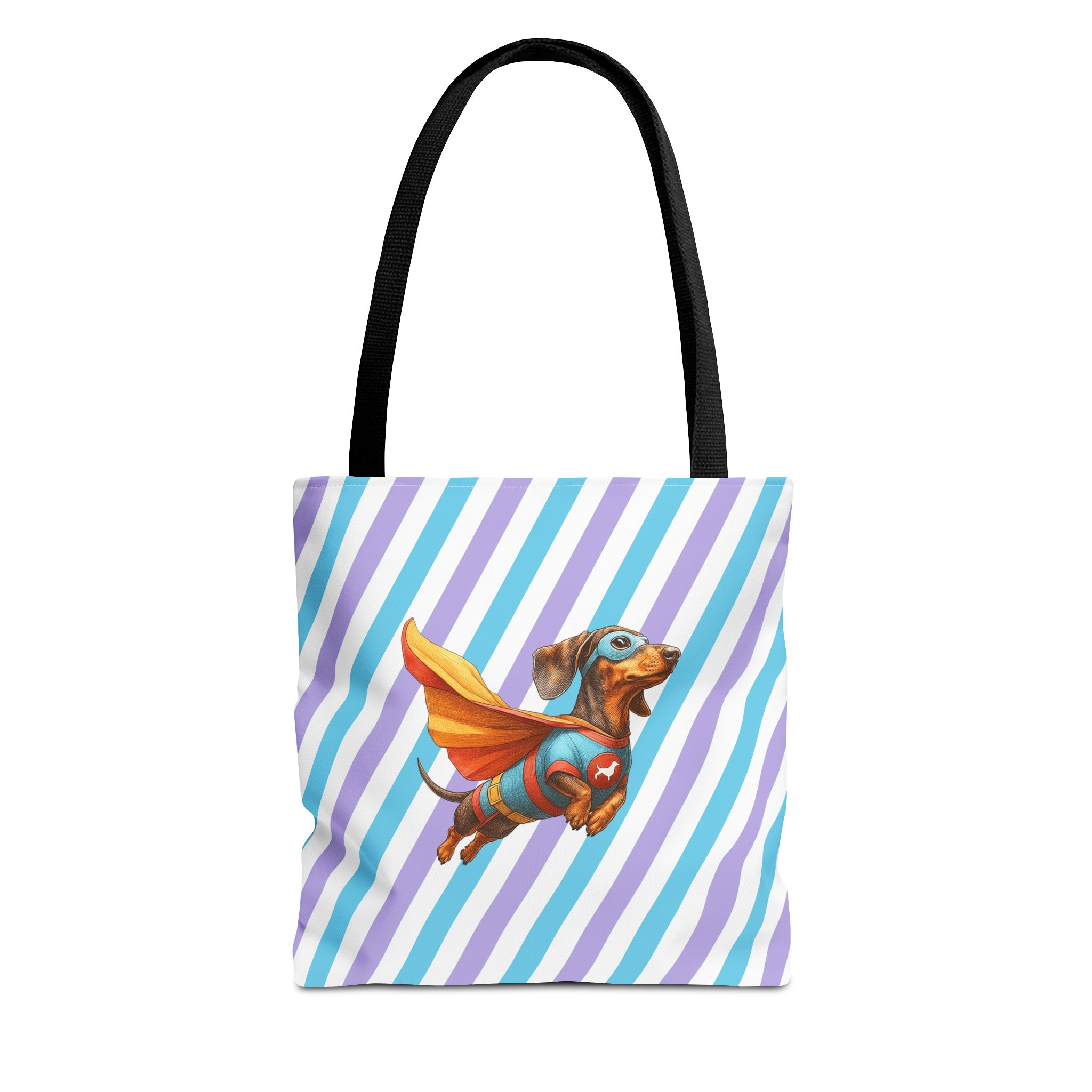 Funny canva tote bag Superhero cute tote bag dachshund super hero shoulder bag fantasy gift dog purse