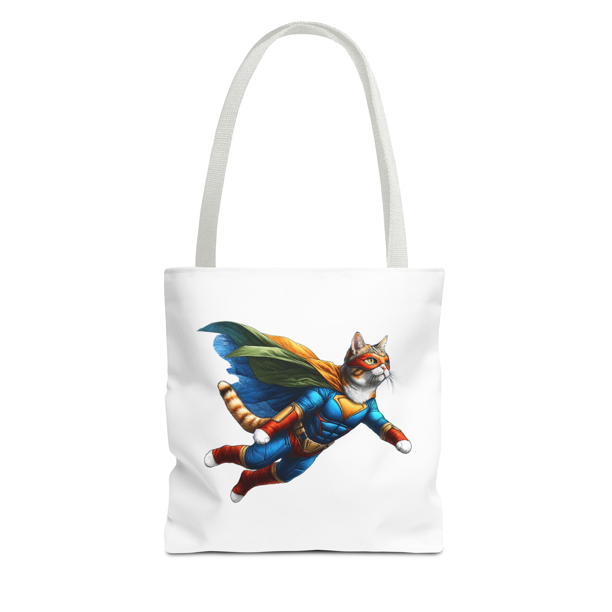 Copy of superhero tote bag cat canvas tote bag funny handbag fantasy purse kitten lover cool cat shoulder bag – Image 13