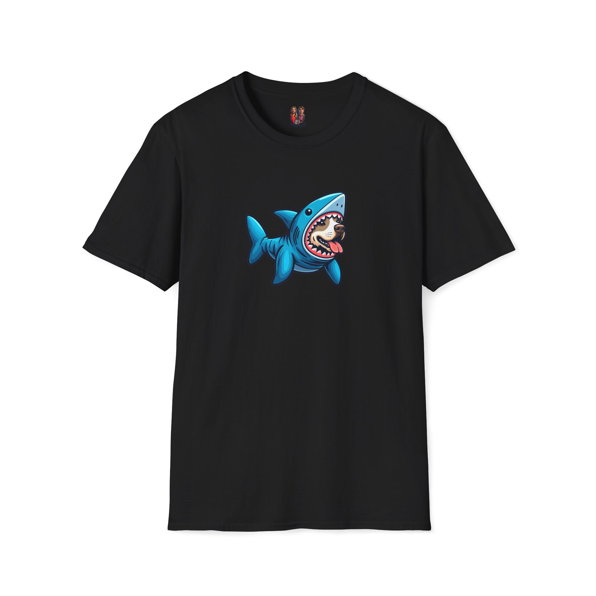 Funny tshirt shark graphic tee Dog Shark costume comfy shirt unisex puppy print pet lover dog apparel cool outfit - Image 6