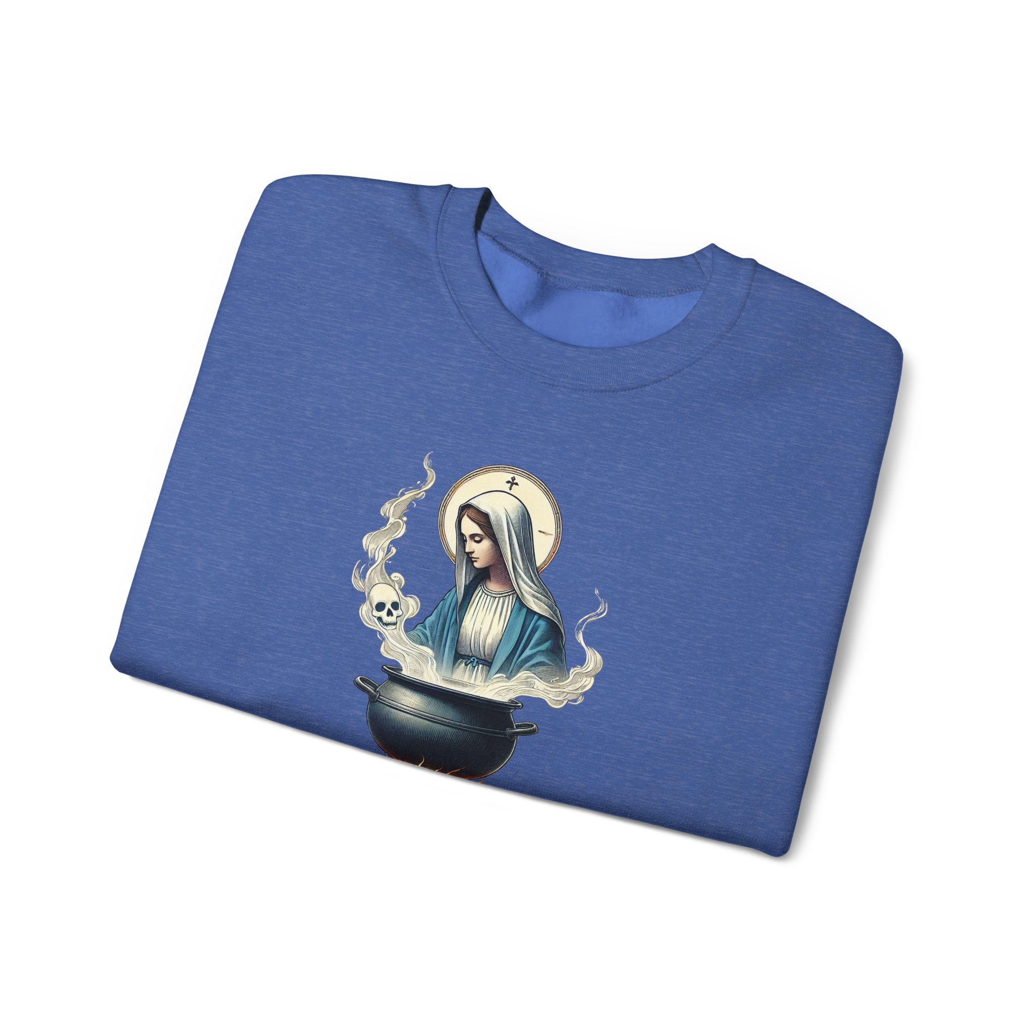 Virgin Mary sweatshirt – Ironic sweater – Funny catholic sweatshirt catholic print - Image 23