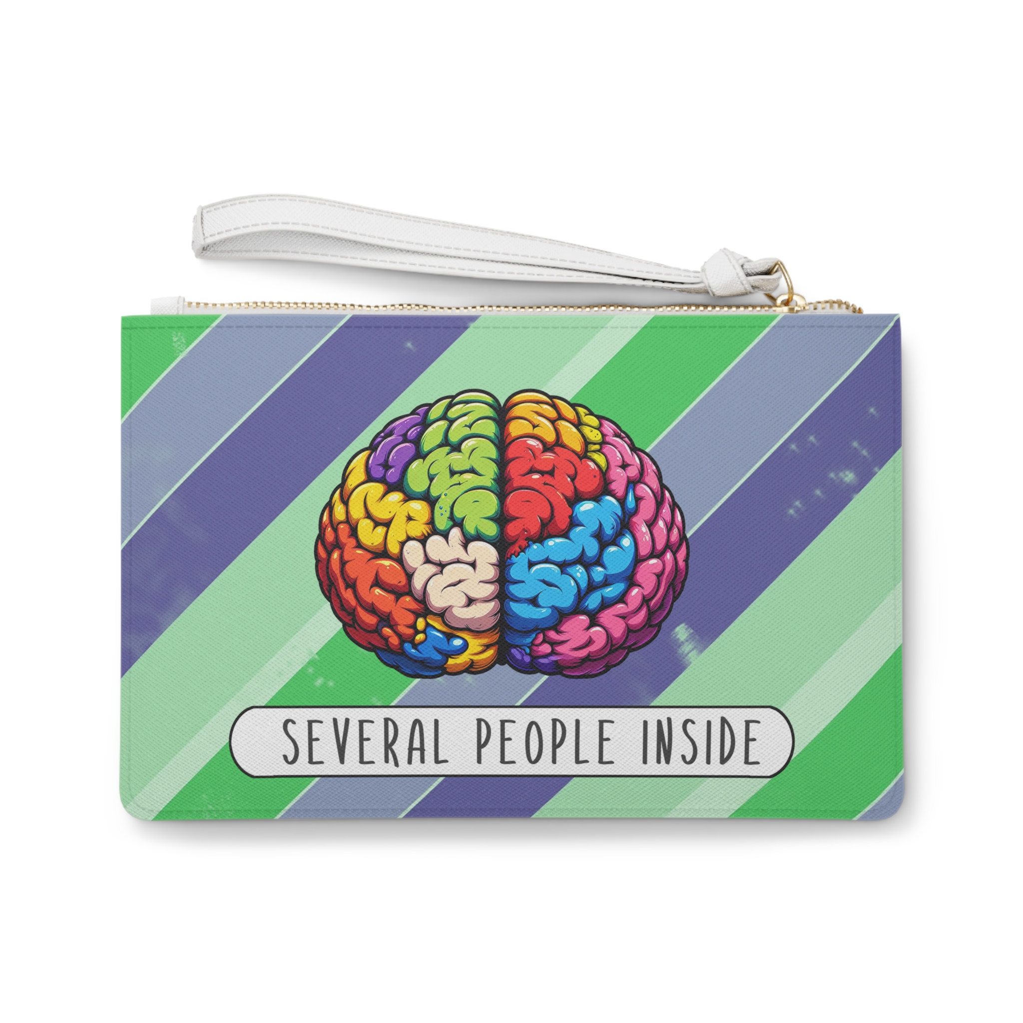 Satiric clutch bag Brain Clutch bag funny purse fun gift sarcastic evening bag boho purse cool handbag - Image 2