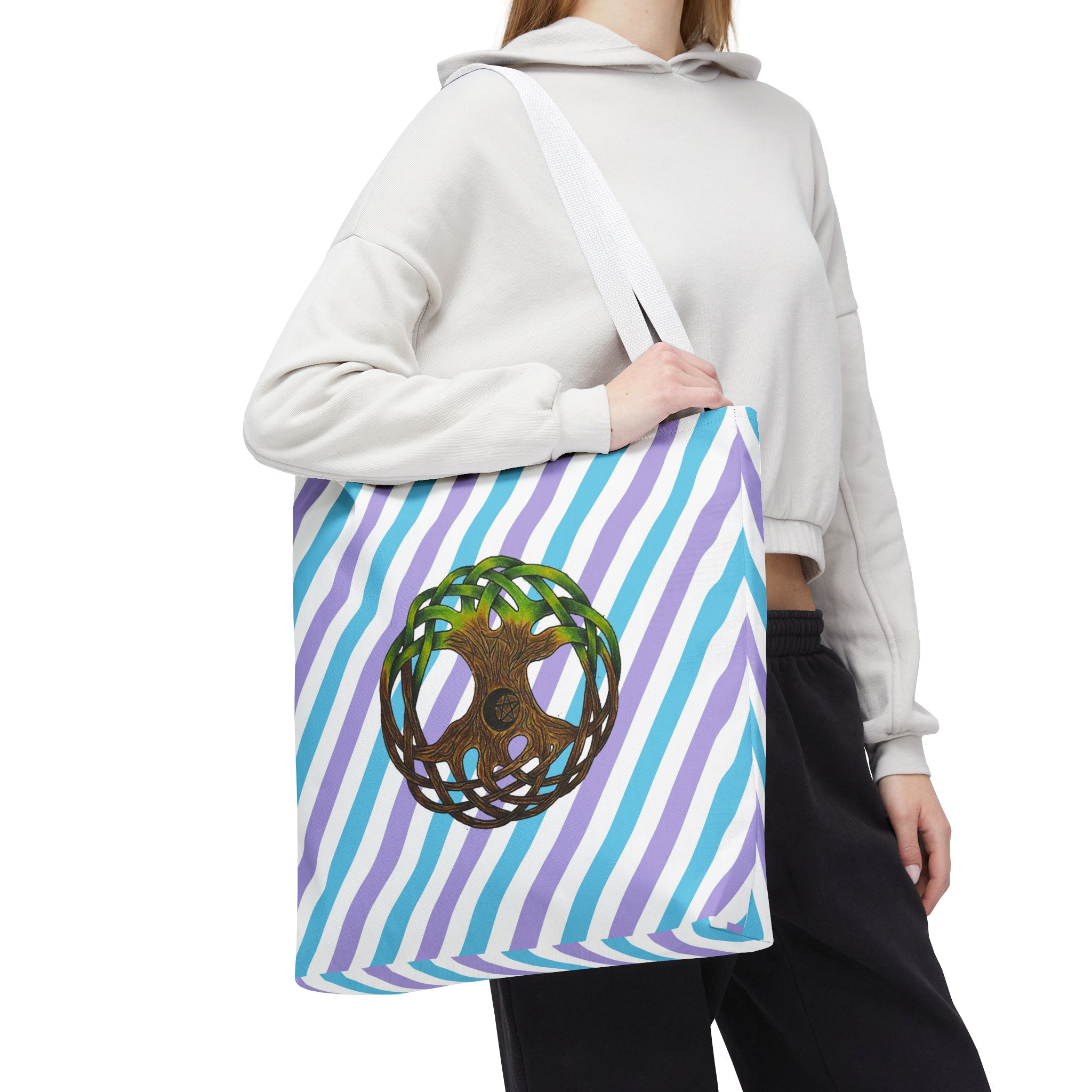 Canvas tote bag Dive into Dream Worlds Surrealist Tree Art shoulder bag with Unique Artist cute tote bag - Image 18