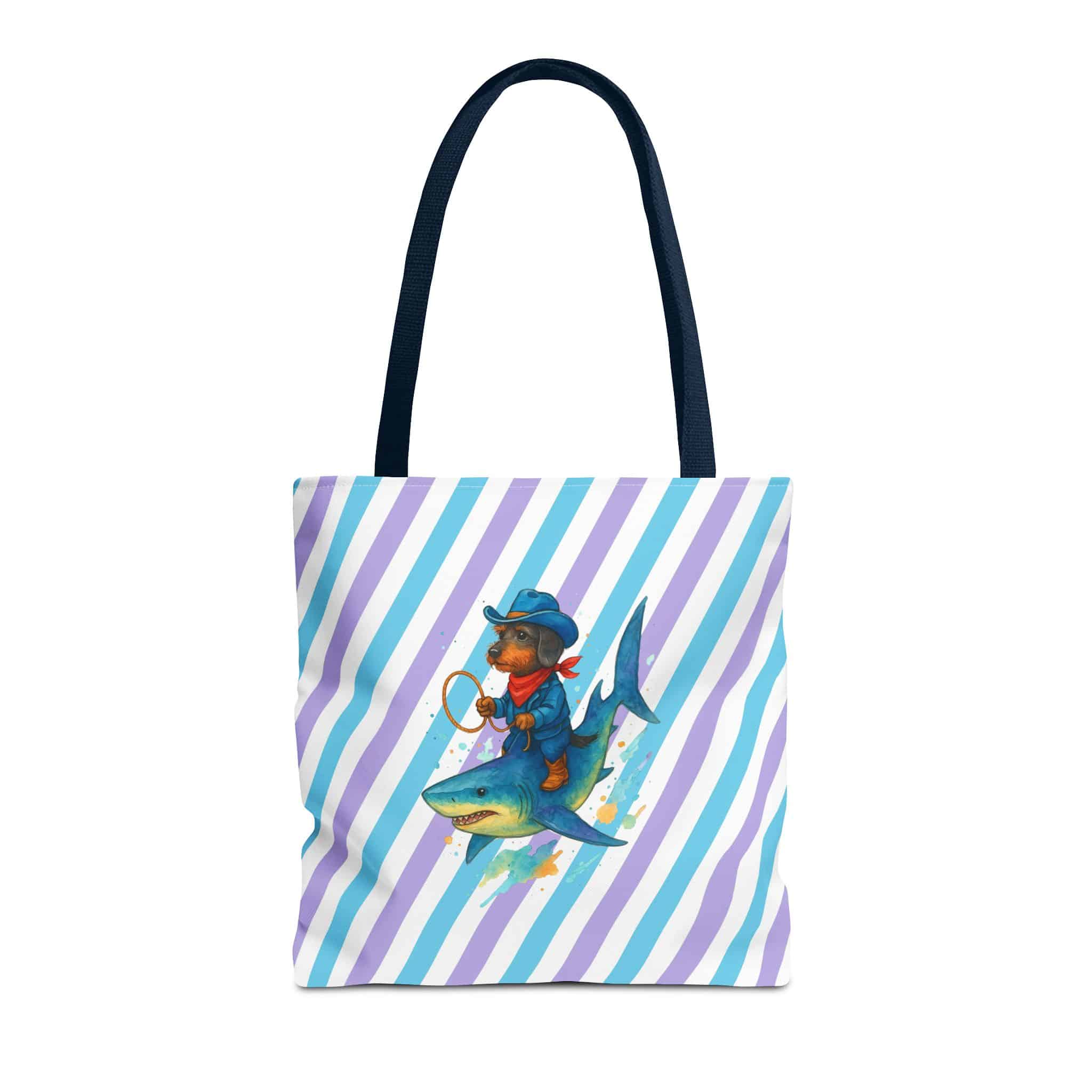 Cowboy purse – Shark Tote bag – Funny Dog tote bag cowboy print - Image 27