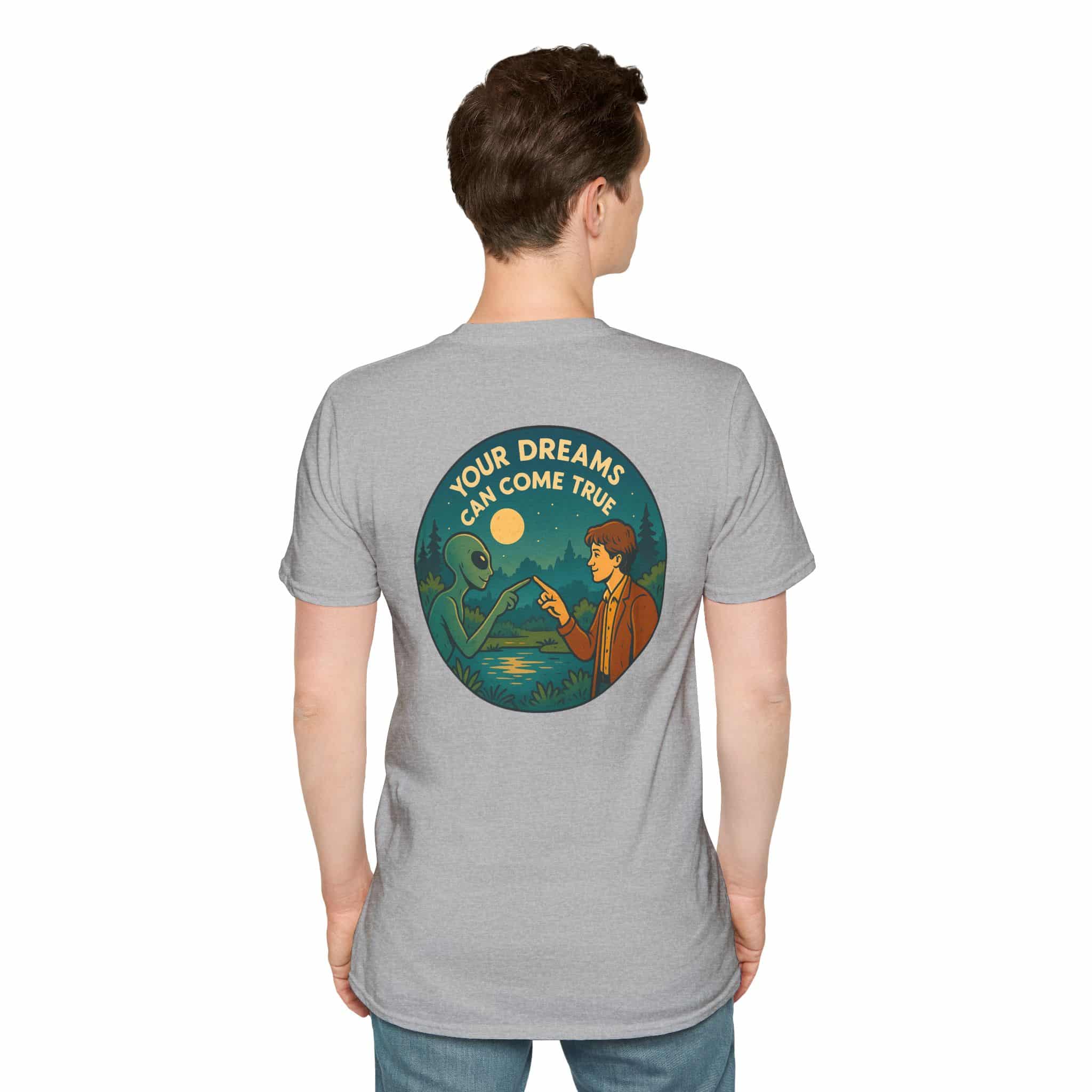 Vintage Alien Tshirt Motivational funny tee alien design graphic clothing for self confidence boost - Image 10
