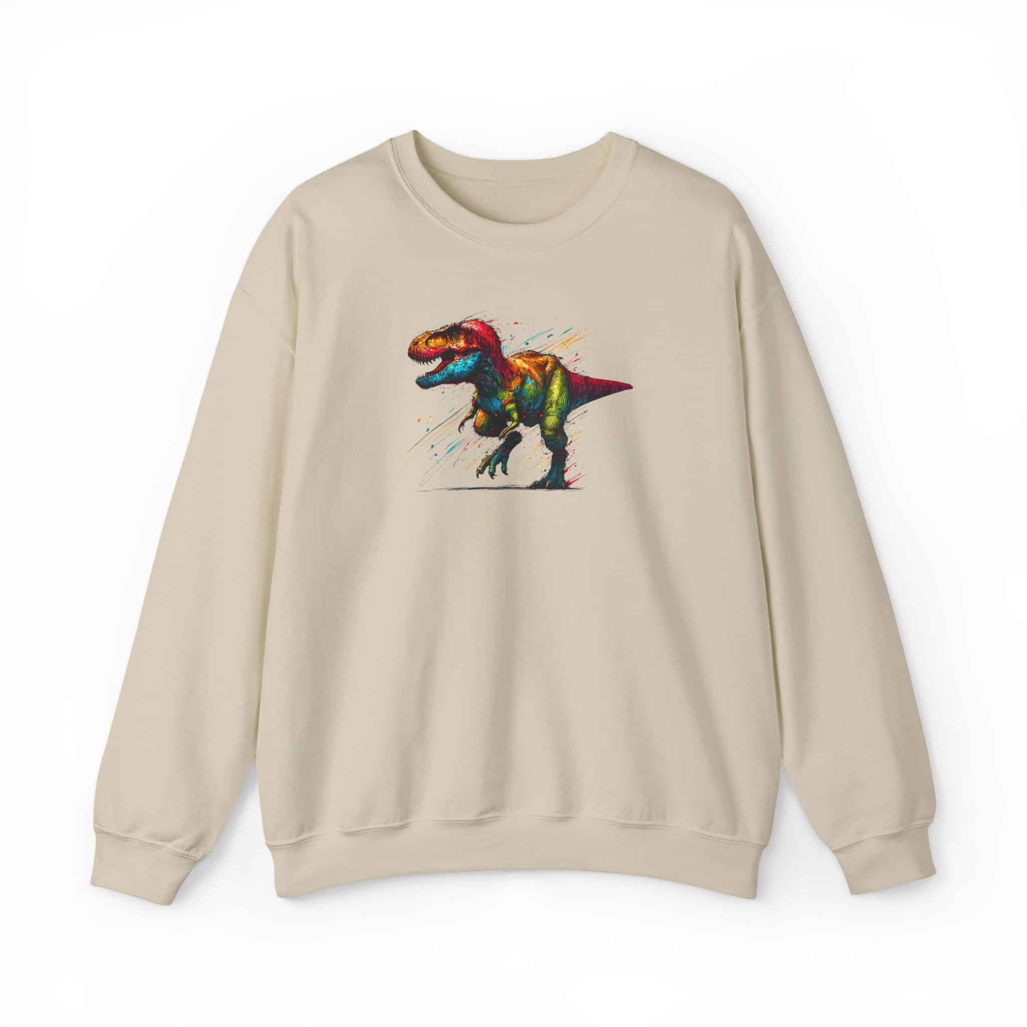 Jurassic sweatshirt – Dino sweatshirt – Triceratops sweater dinosaur print - Image 12