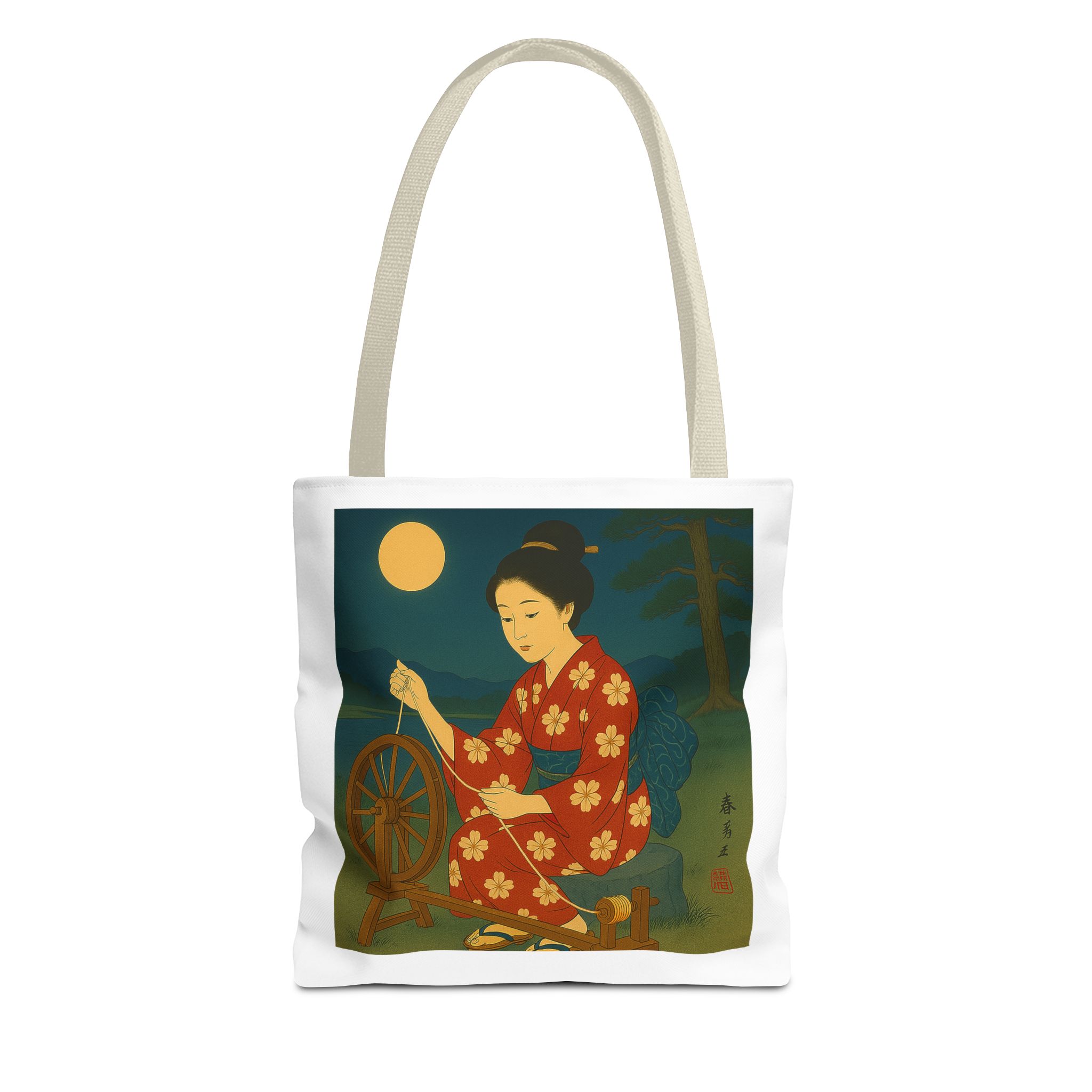 Japan shopping bag retro artistic illustration with unique graphics - Image 19
