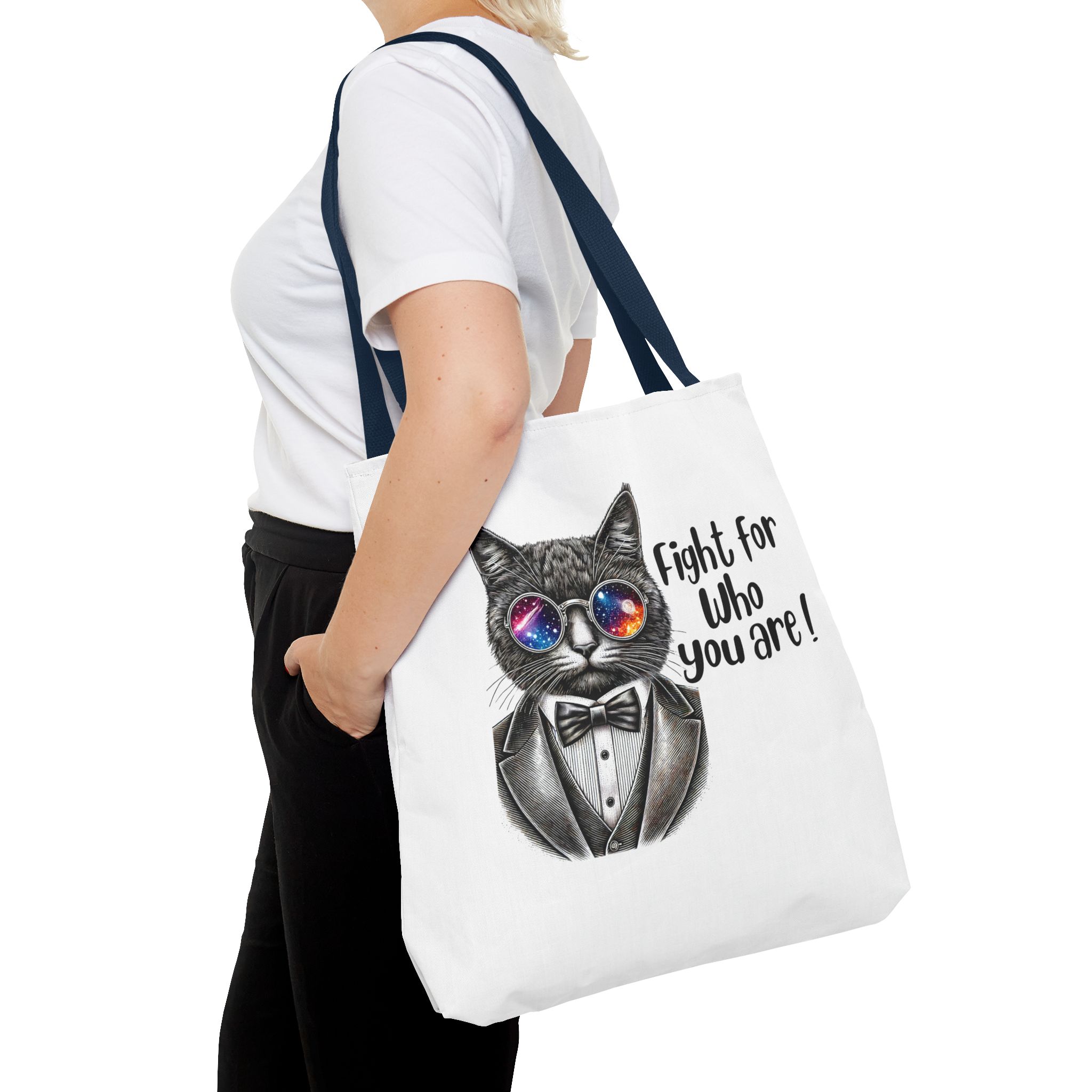 Motivation Tote bag – Cat tote bag – Boho Cat purse motivation print - Image 30