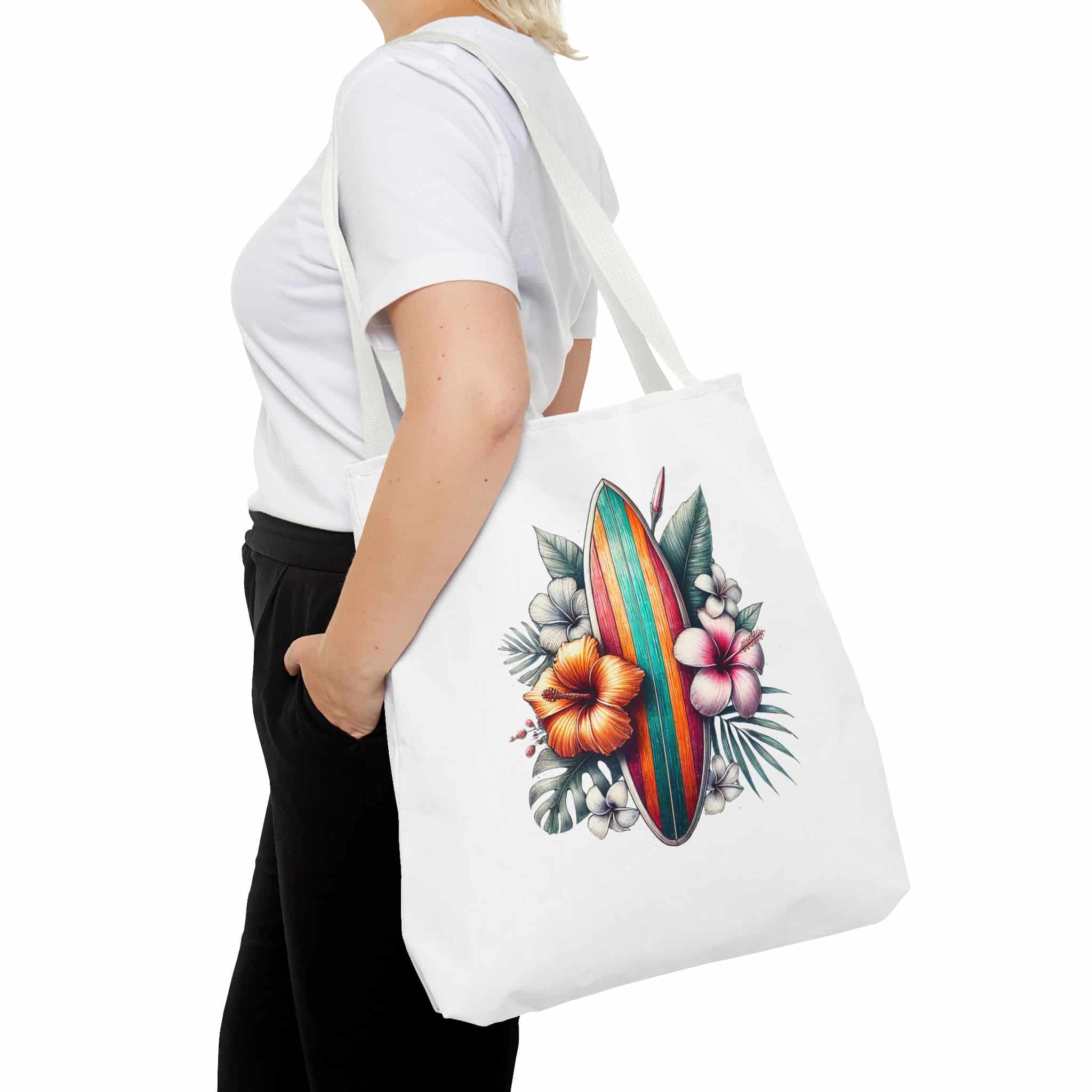 Surf handbag – Beach Tote bag – Hawaii purse surf print - Image 18