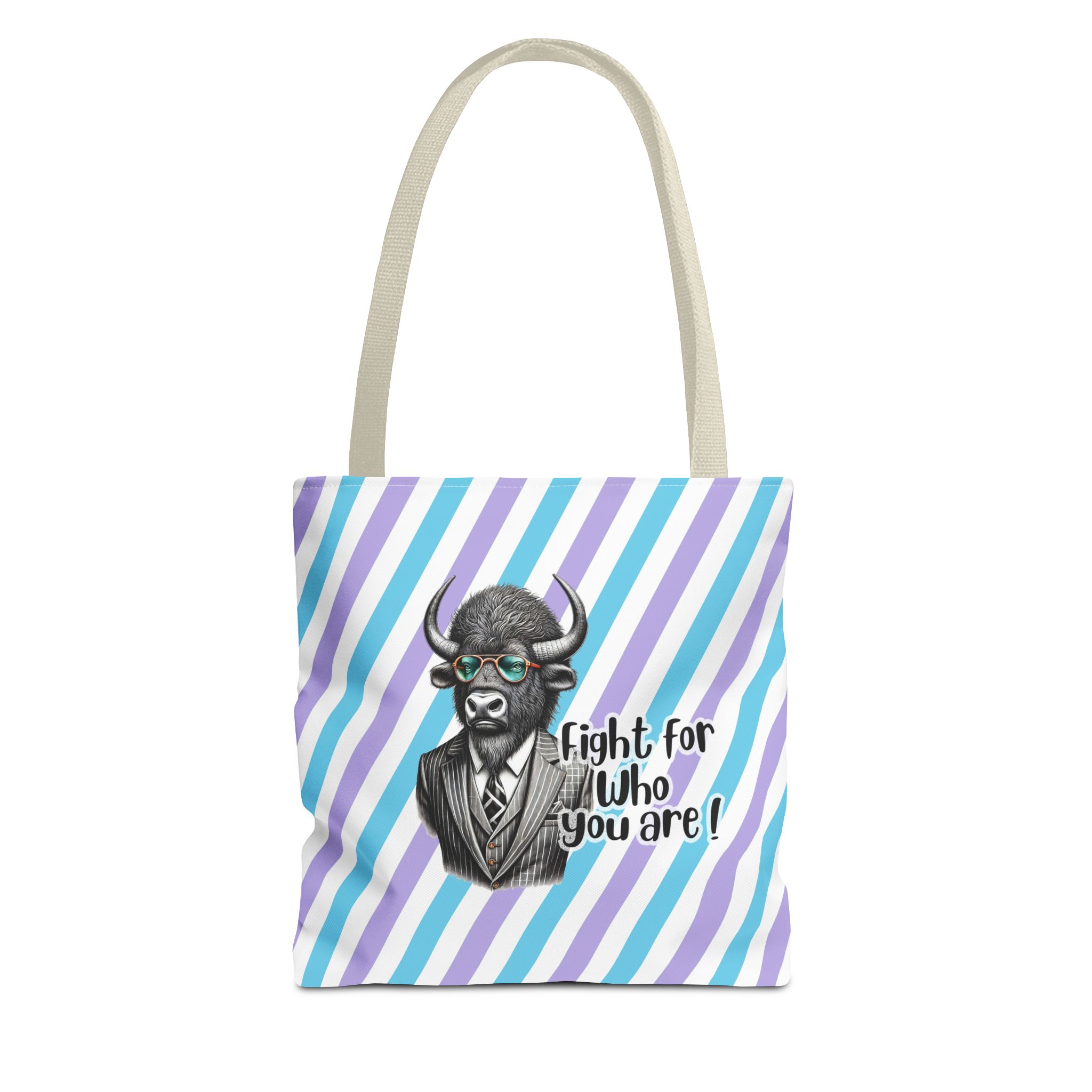 Canvas tote bag Vintage bag Motivational funny tote bag Bison design cute tote bag for self confidence shoulder bag – Image 19