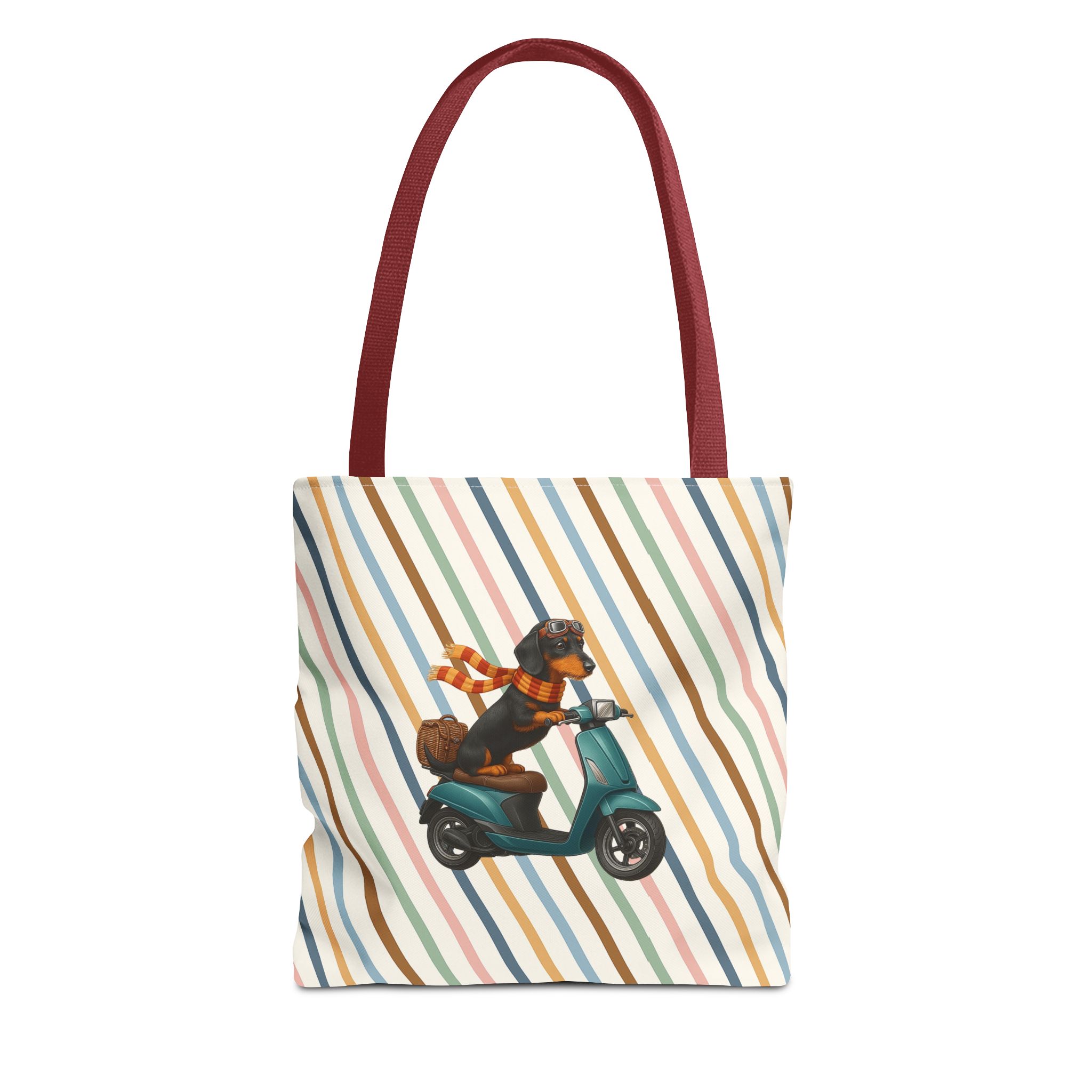 Dachshund canvas tote bag scooter funny shoulder bag dog cute tote bag cool gift for her pet lover purse puppy print cool handbag - Image 7