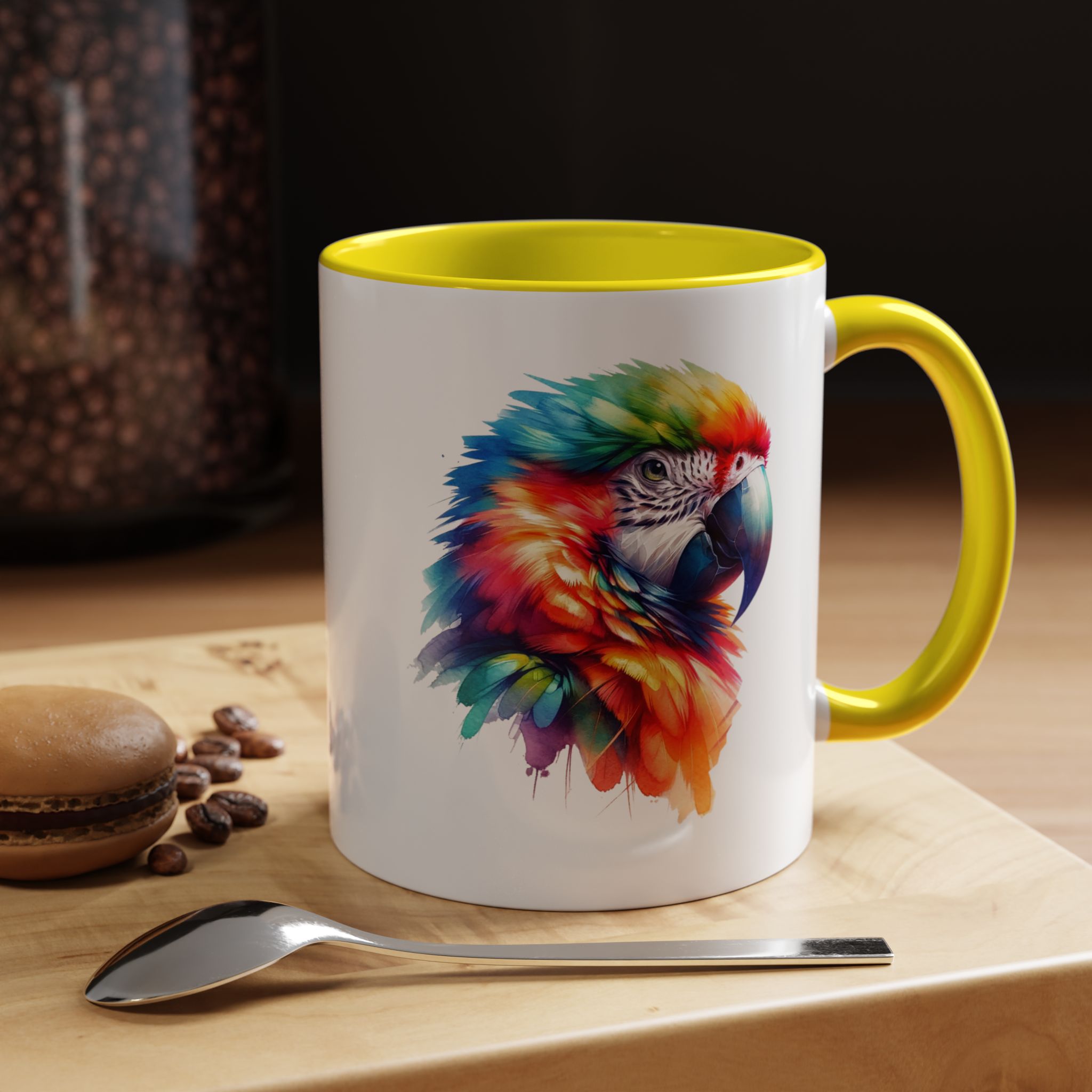 Parrot Mug vivid colors bird lover Cup parrot print cool print nature lover accessory stylish print - Imagen 51