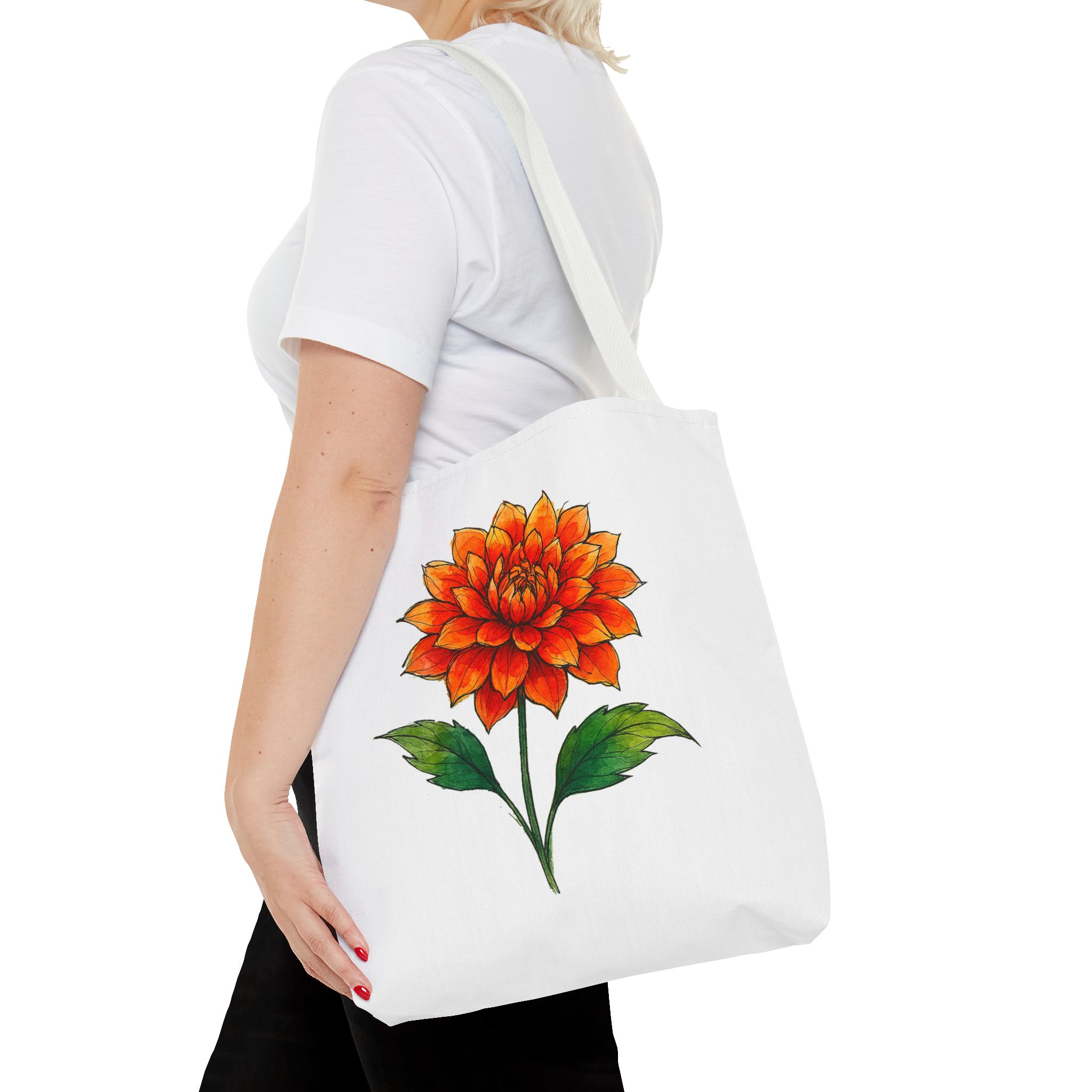 Wildflower canvas tote bag vintage cute tote bag nature shoulder bag Floral cute tote bag nature print shoulder bag flower lover – Image 16