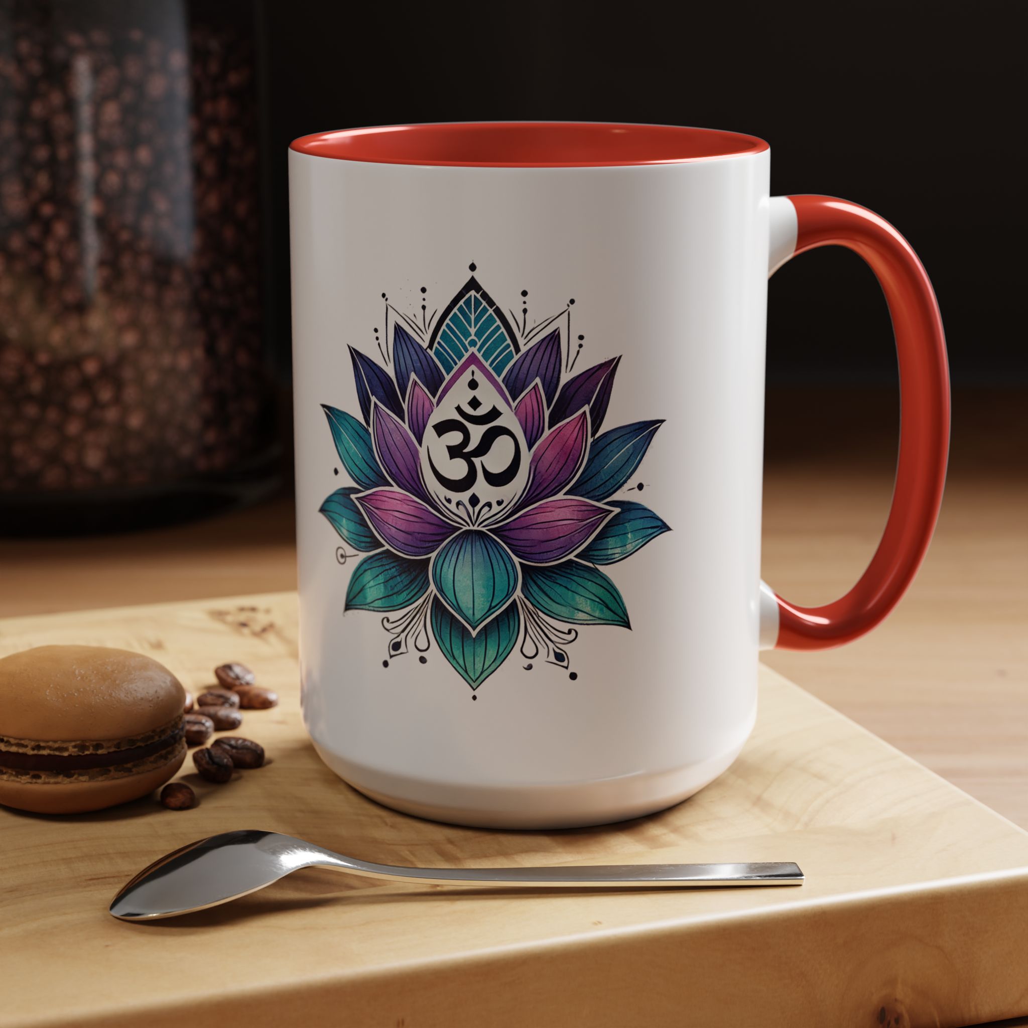 Boho office mug mindfulness mug lotus flower yoga gift coffee lover meditation accessory tea cup cute – Image 35