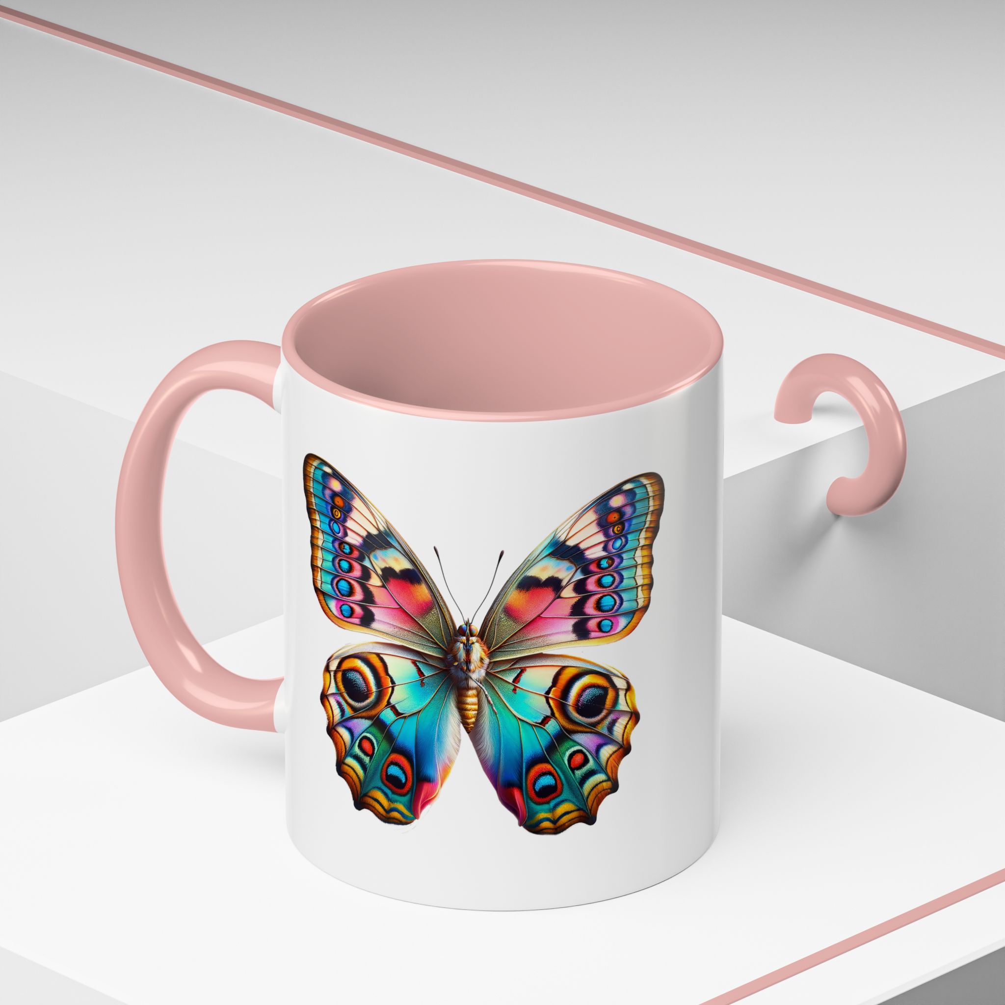 Coffee mug Butterfly unique cup boho gift for her office accessory cute mug nature design - Imagen 16