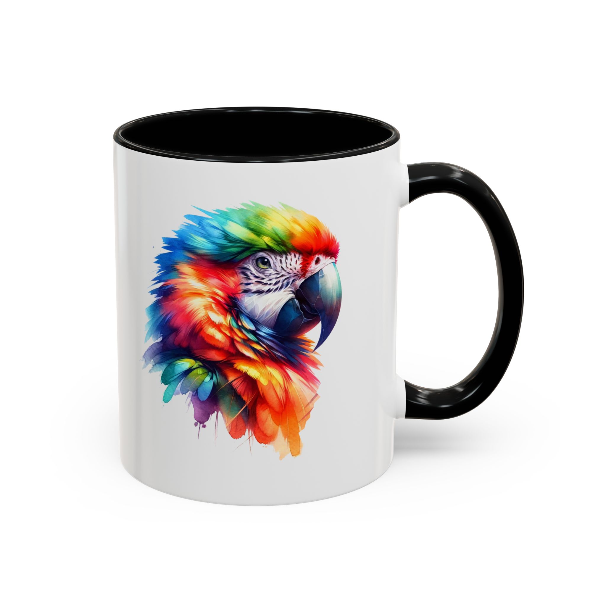 Parrot Mug vivid colors bird lover Cup parrot print cool print nature lover accessory stylish print - Imagen 2