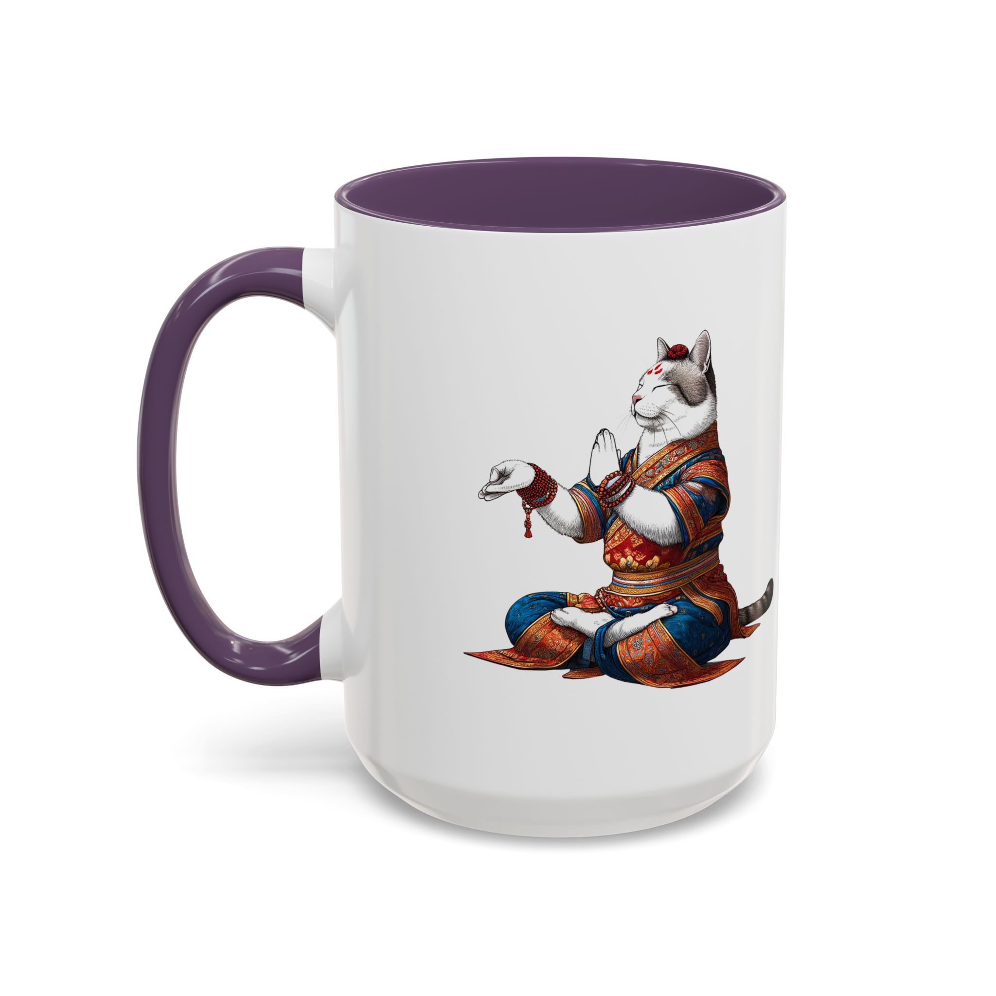 Office Mug cat lover yoga gift for mom Tea cup coffee Mug meditation accessory mindfulness pet design - Image 58