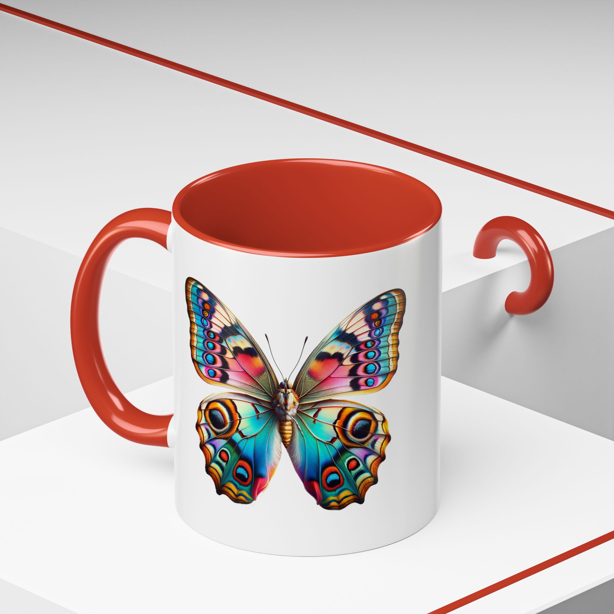 Coffee mug Butterfly unique cup boho gift for her office accessory cute mug nature design - Imagen 20