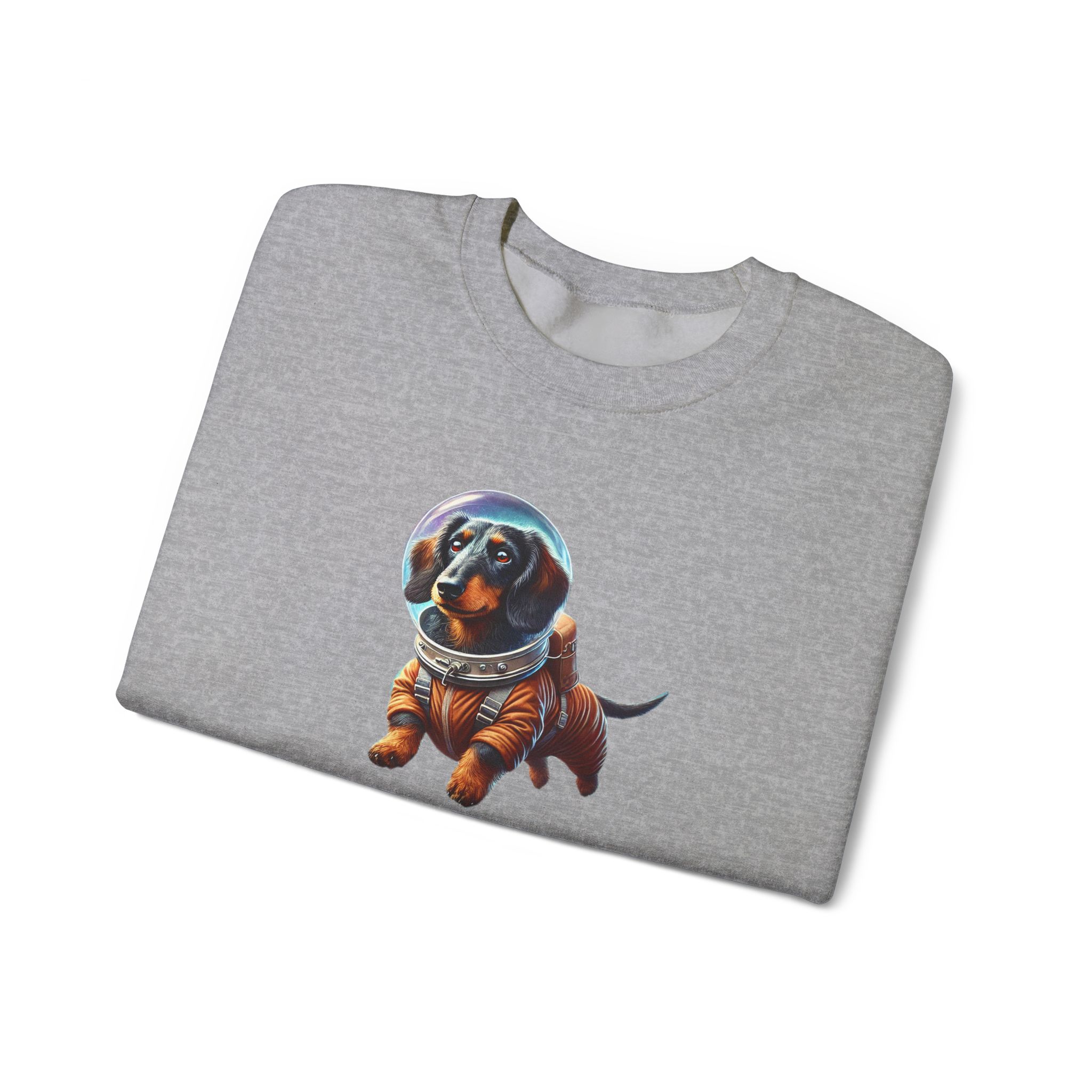 Space Dog sweatshirt – Astronaut Dog sweater – Outer Space Dog sweatshirt astronaut print - Image 2