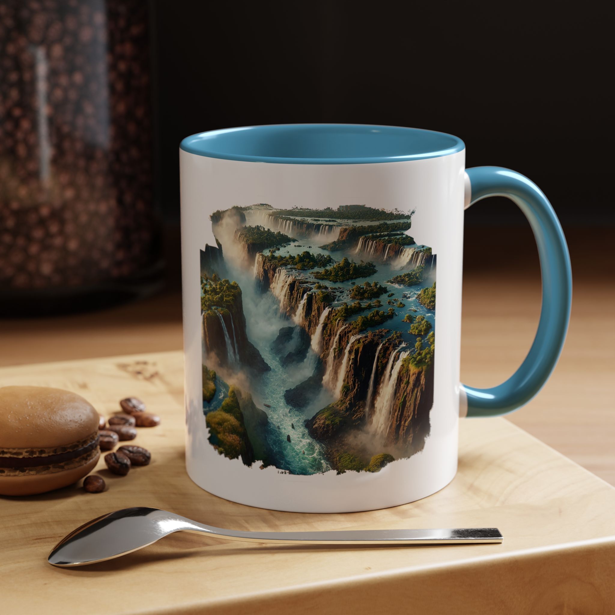 Tea mug Landscape Brazil office mug nature Iguazu & igacu print boho gift coffee accessory unique cup vintage - Image 35