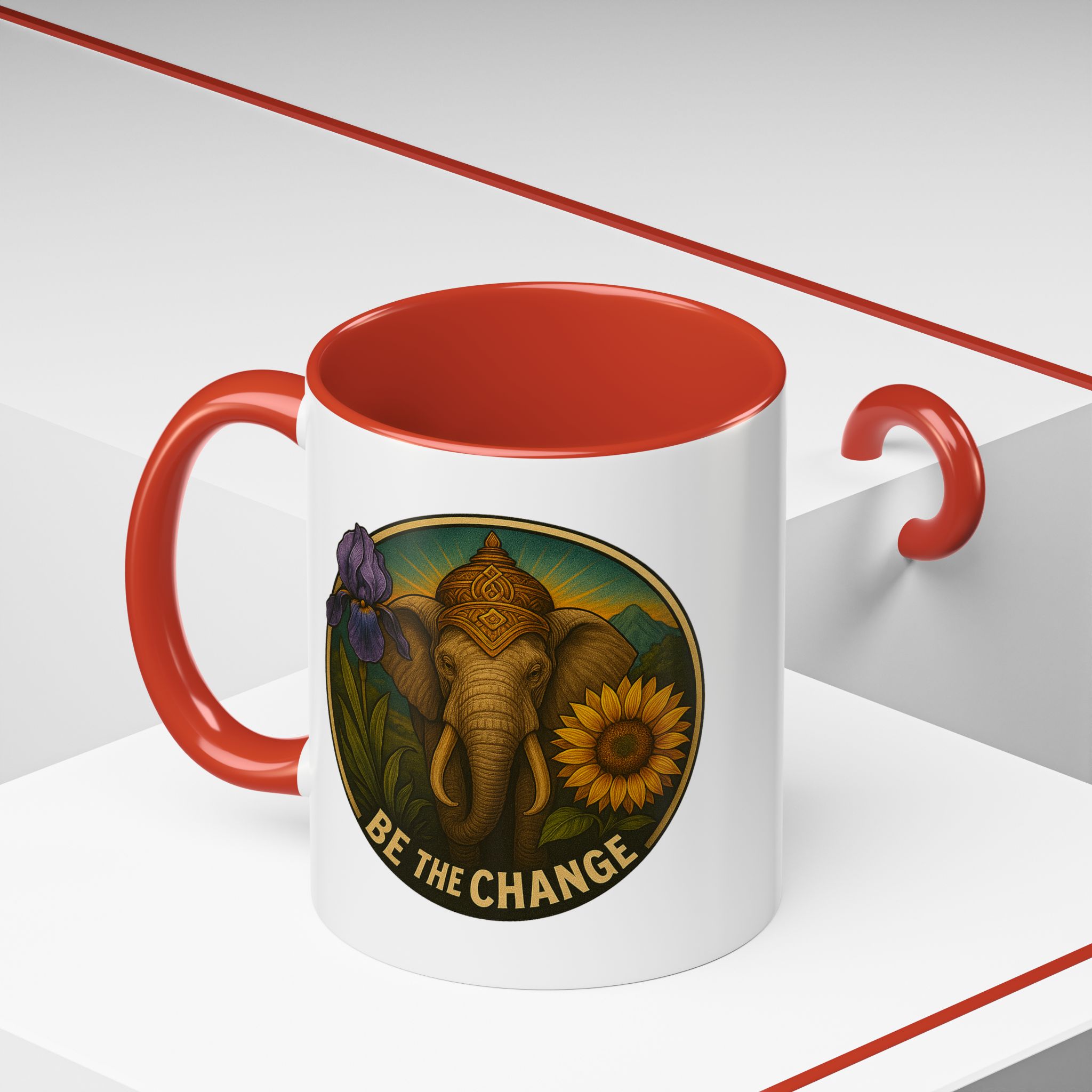 Surrealist coffee mug buddha Fantasy mug Limited Edition Hand Drawn Art by Real Artist - Imagen 16