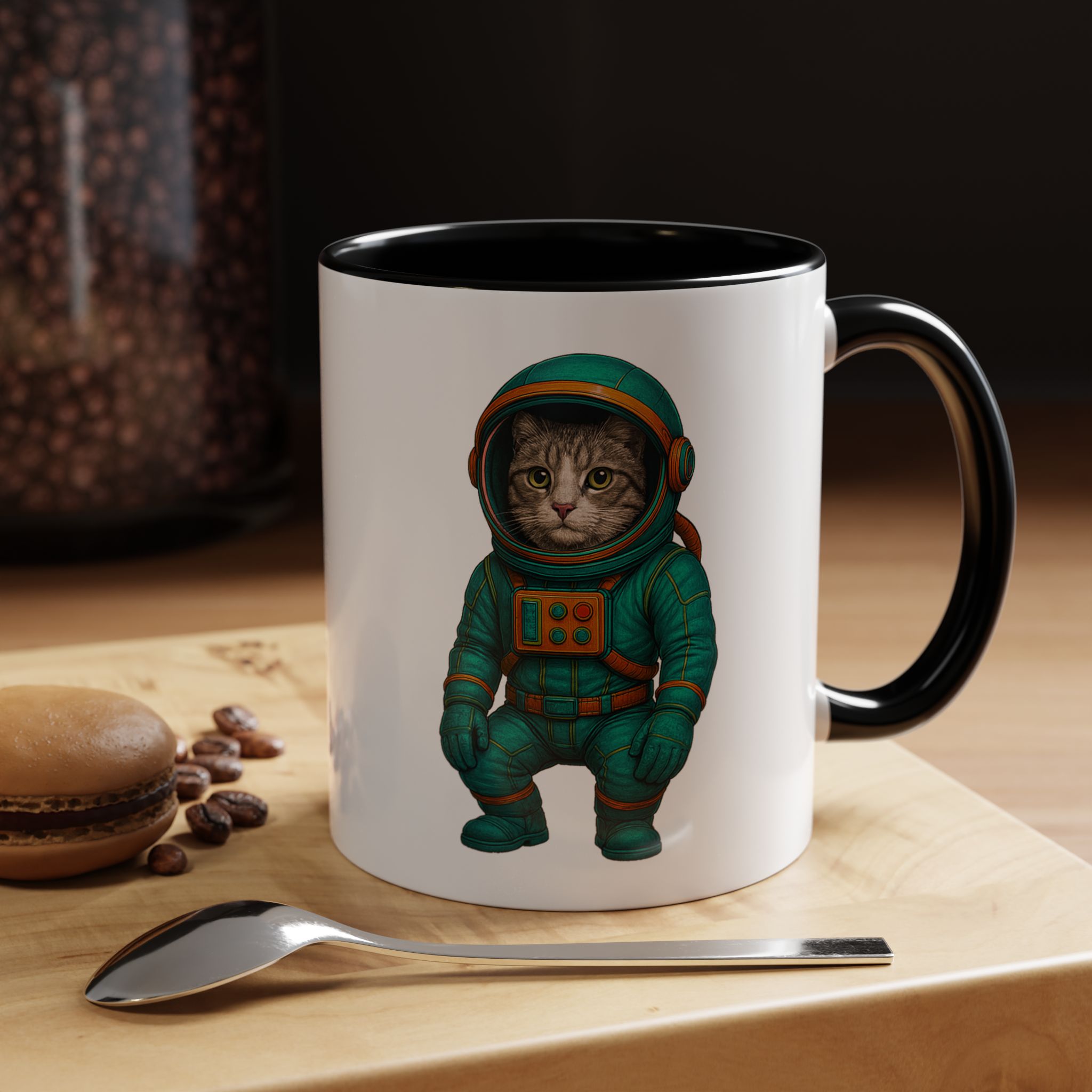 Coffee Mug funny Cat lover boho Mug Cat astronaut tea cup pet unique accessory kitten gift for her - Imagen 7