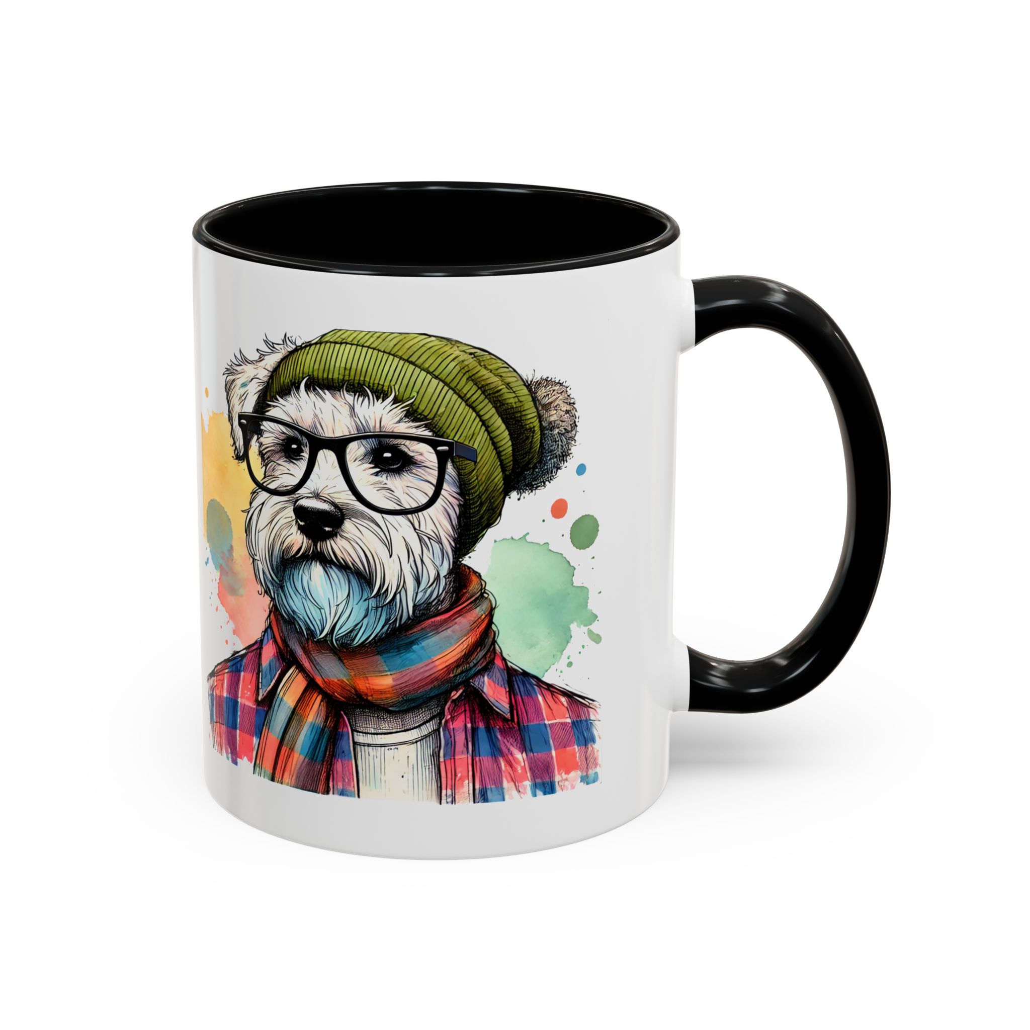 Funny mug dog Boho coffee mug funny gift pet lover hipster accessory lover tea office mug unique design - Image 2