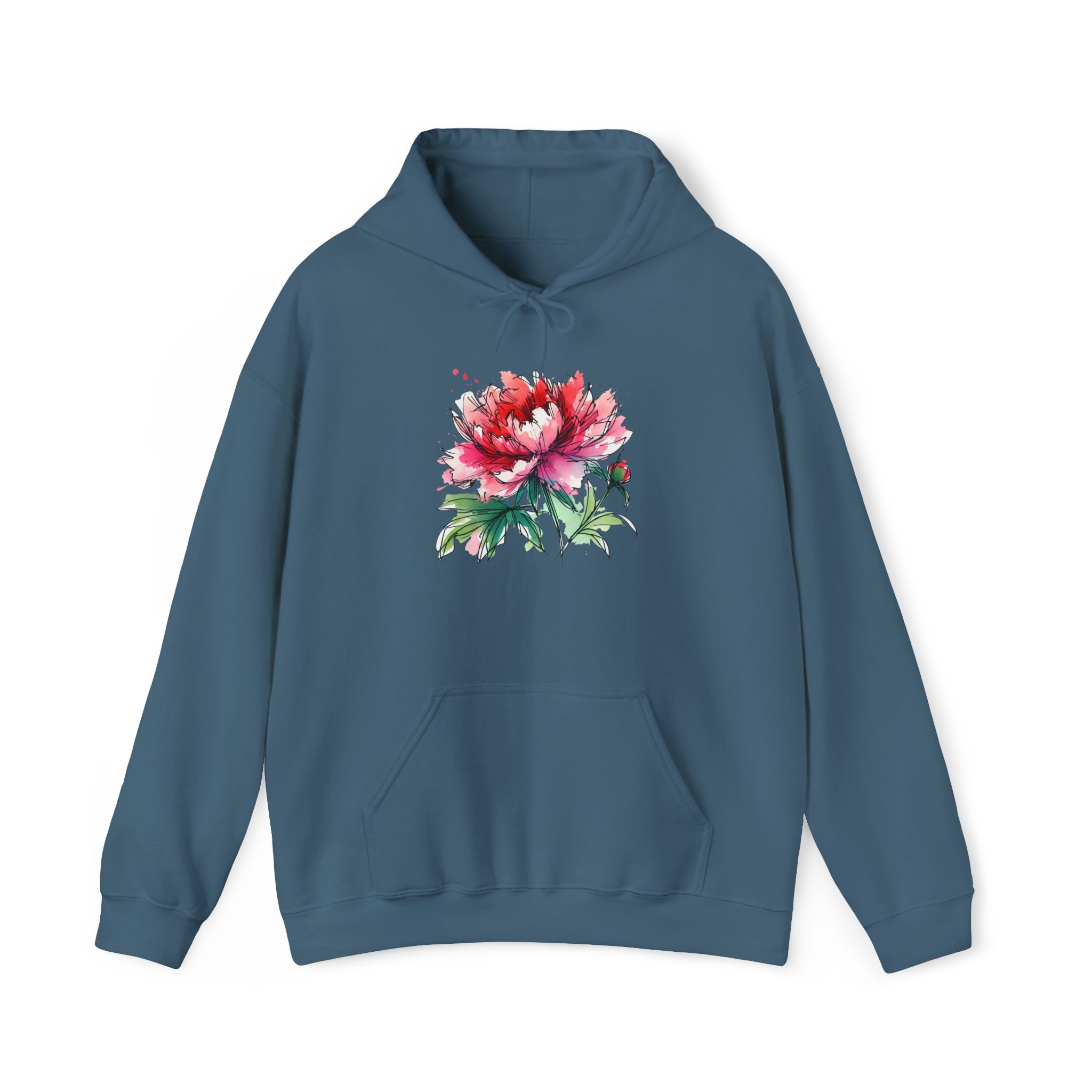 Flower Hoodie – Tropical Hoodie – Flower Print Sweatshirt - Image 24