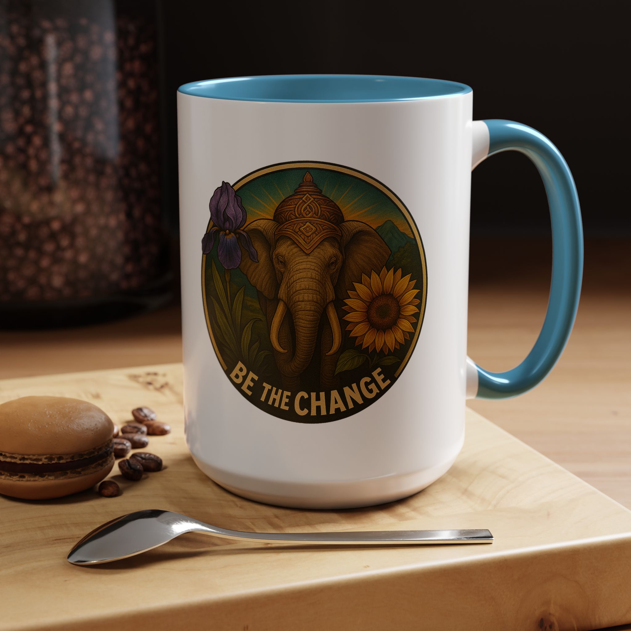 Surrealist coffee mug buddha Fantasy mug Limited Edition Hand Drawn Art by Real Artist - Imagen 39