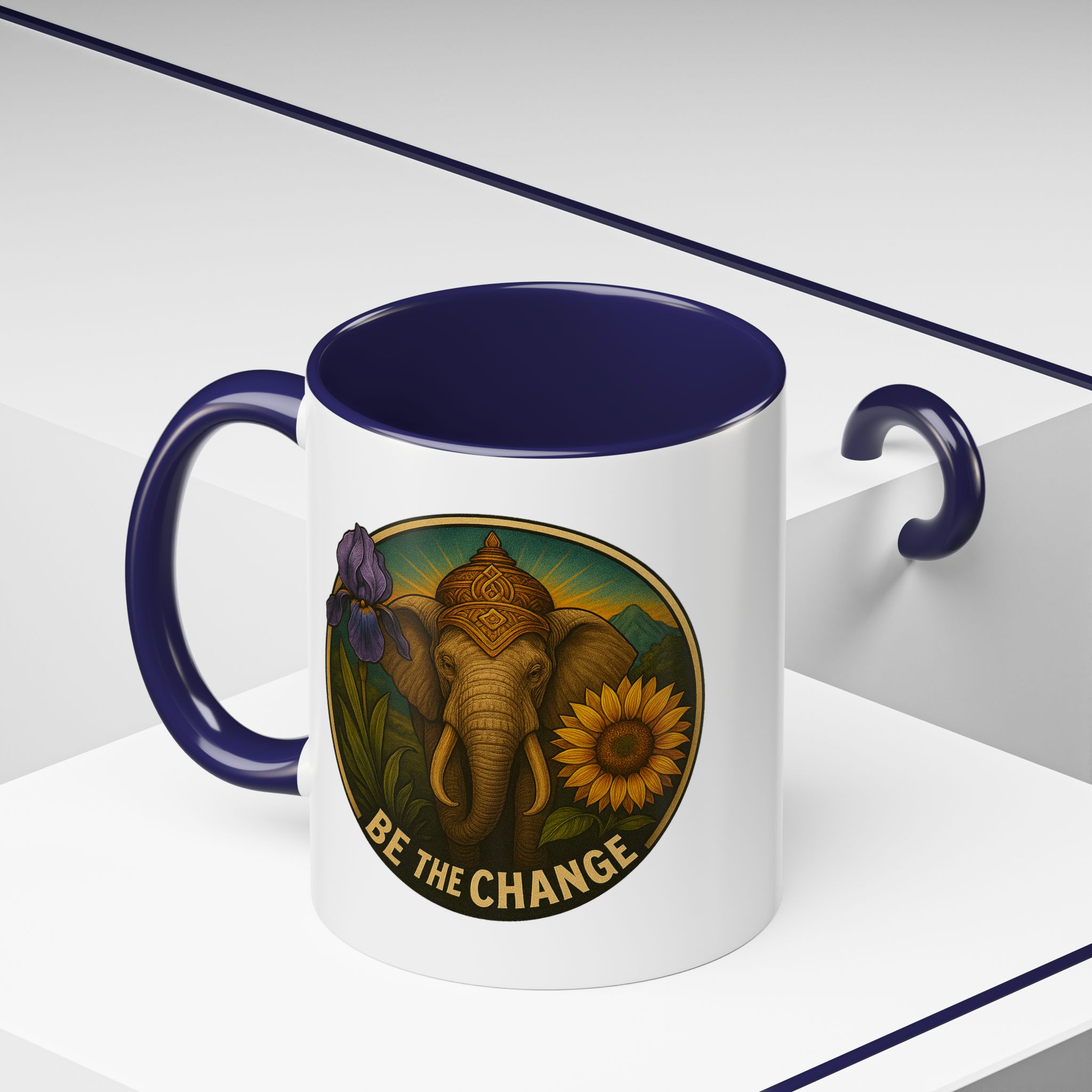 Surrealist coffee mug buddha Fantasy mug Limited Edition Hand Drawn Art by Real Artist - Imagen 8