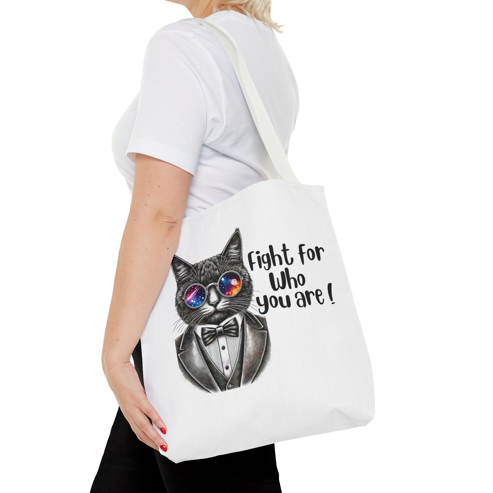 Motivation Tote bag – Cat tote bag – Boho Cat purse motivation print - Image 16