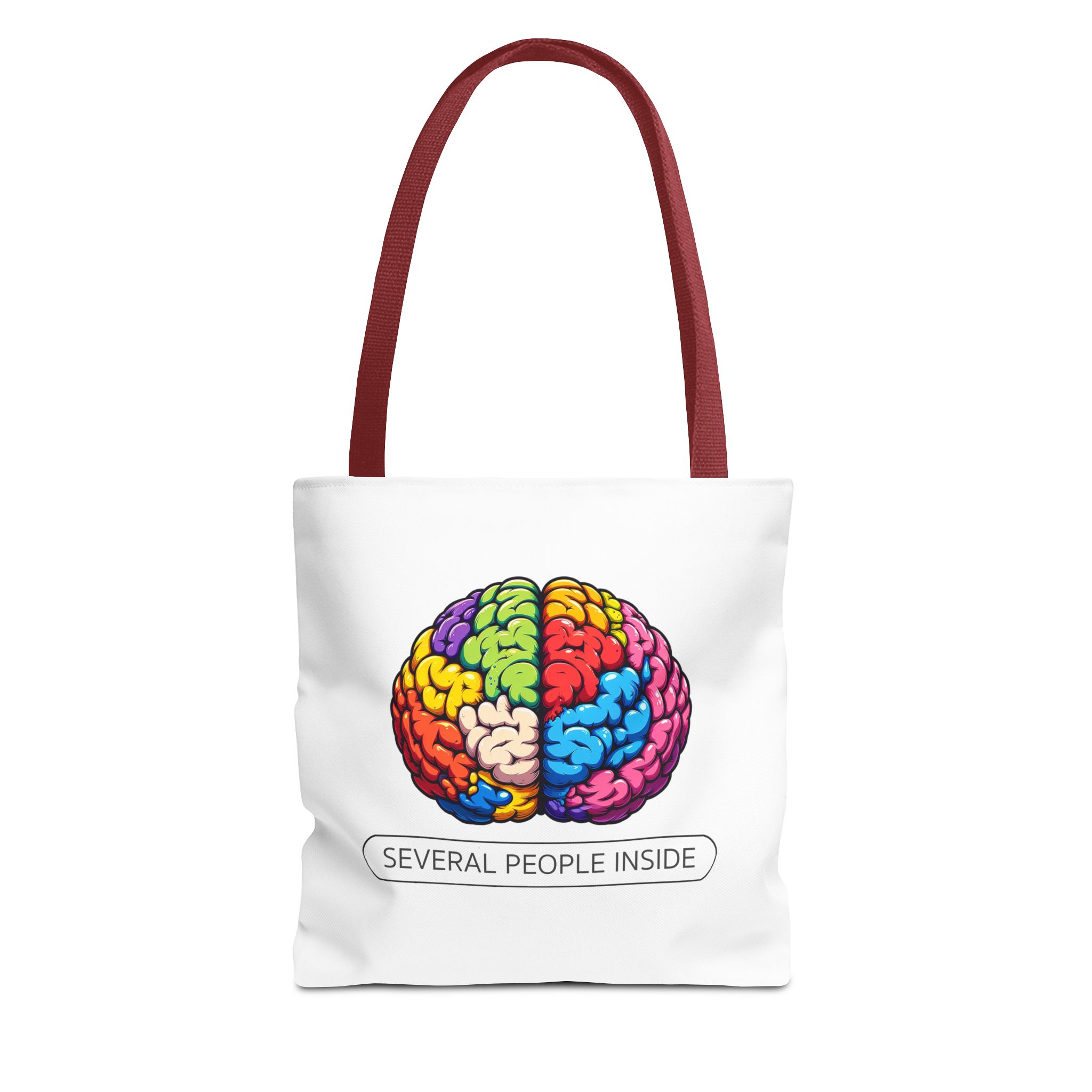 Satiric tote bag Brain canvas tote bag funny shoulder bag fun gift sarcastic cute tote bag boho purse cool handbag – Image 7