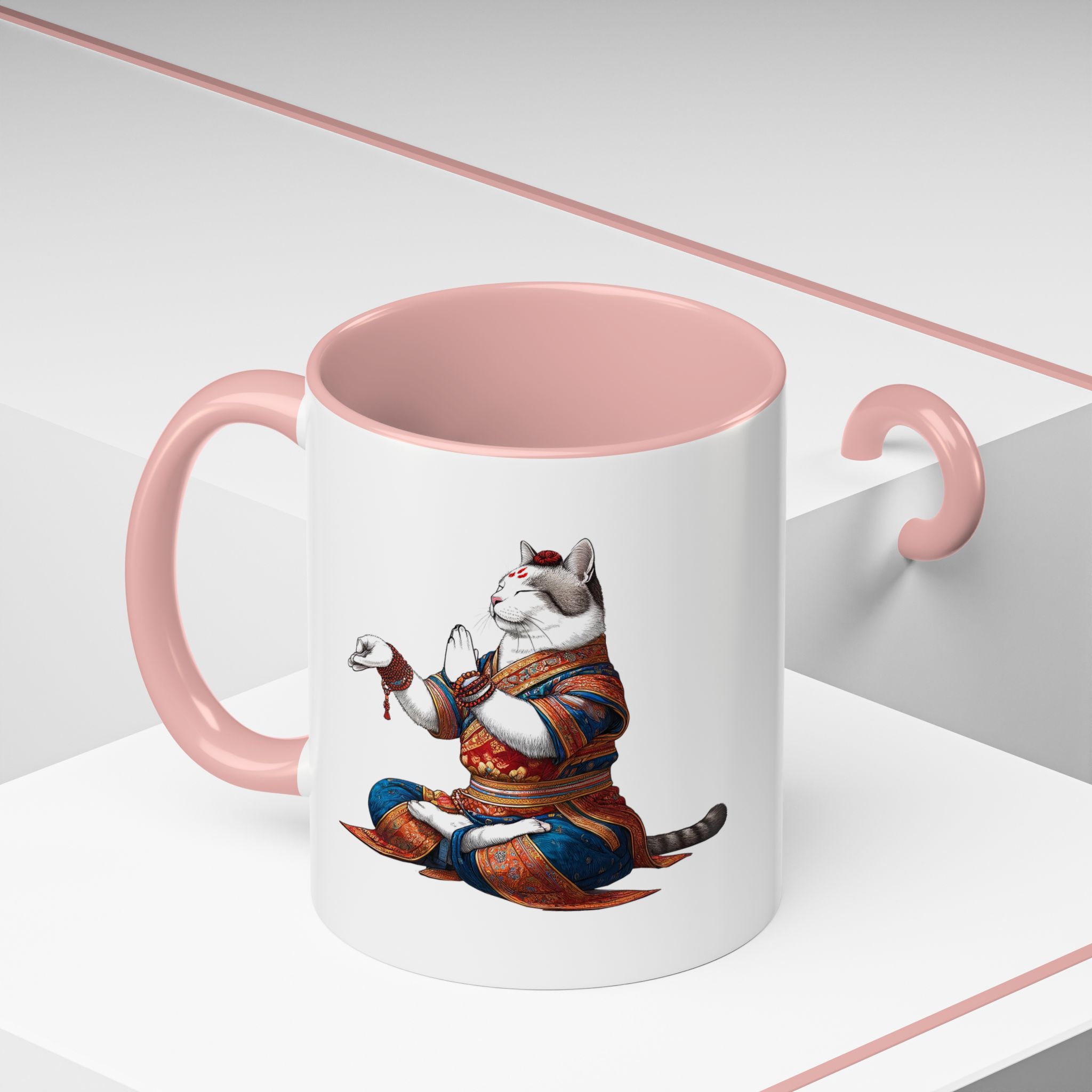 Office Mug cat lover yoga gift for mom Tea cup coffee Mug meditation accessory mindfulness pet design - Image 16