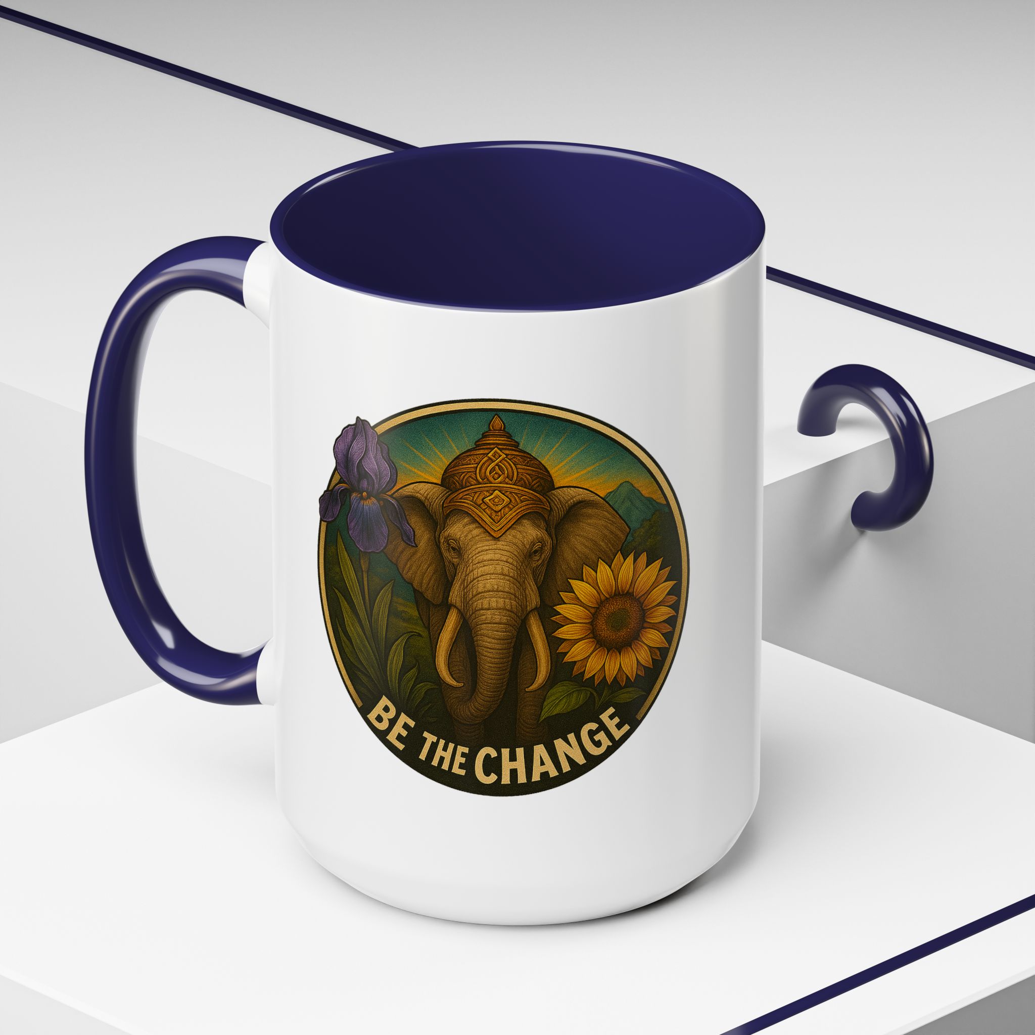 Surrealist coffee mug buddha Fantasy mug Limited Edition Hand Drawn Art by Real Artist - Imagen 24