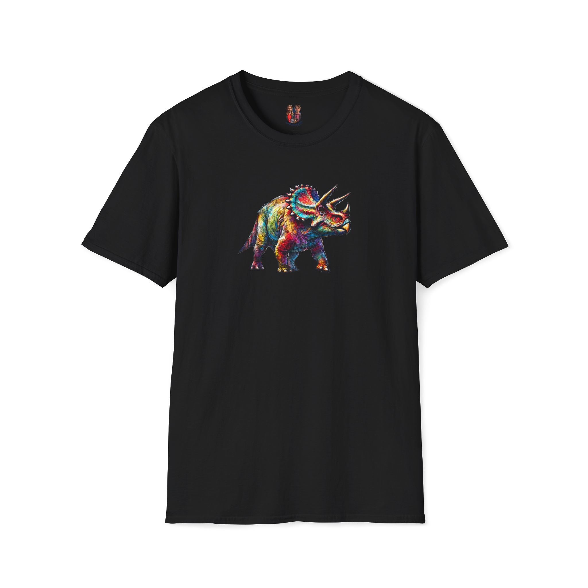 Triceratops Dinosaur tshirt - Prehistoric Graphic - Unique Dino Design Tee - Image 4