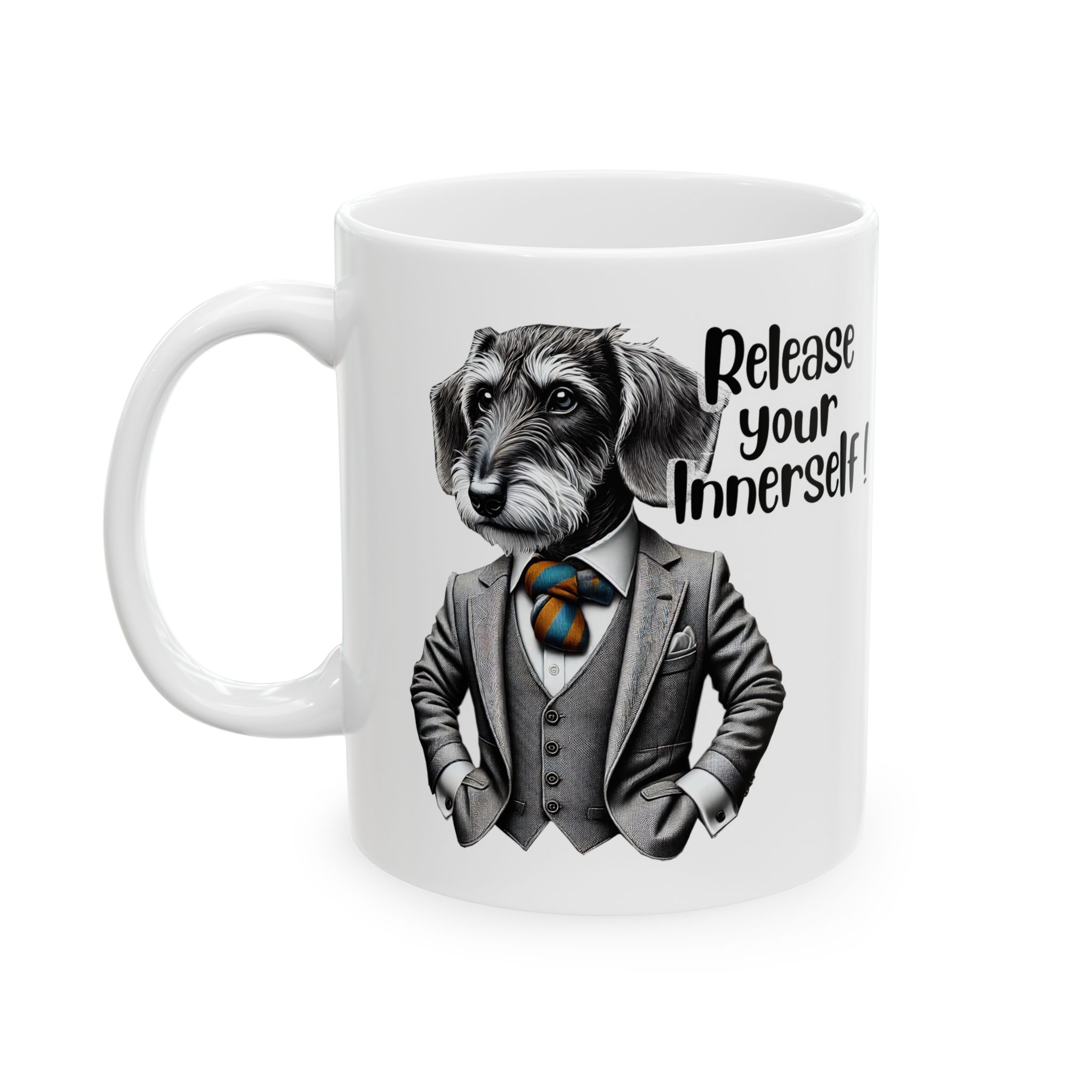 Cute mug funny motivational gift for her cute cup tea lover cool boho mug office accessory self confidence design dog - Image 2