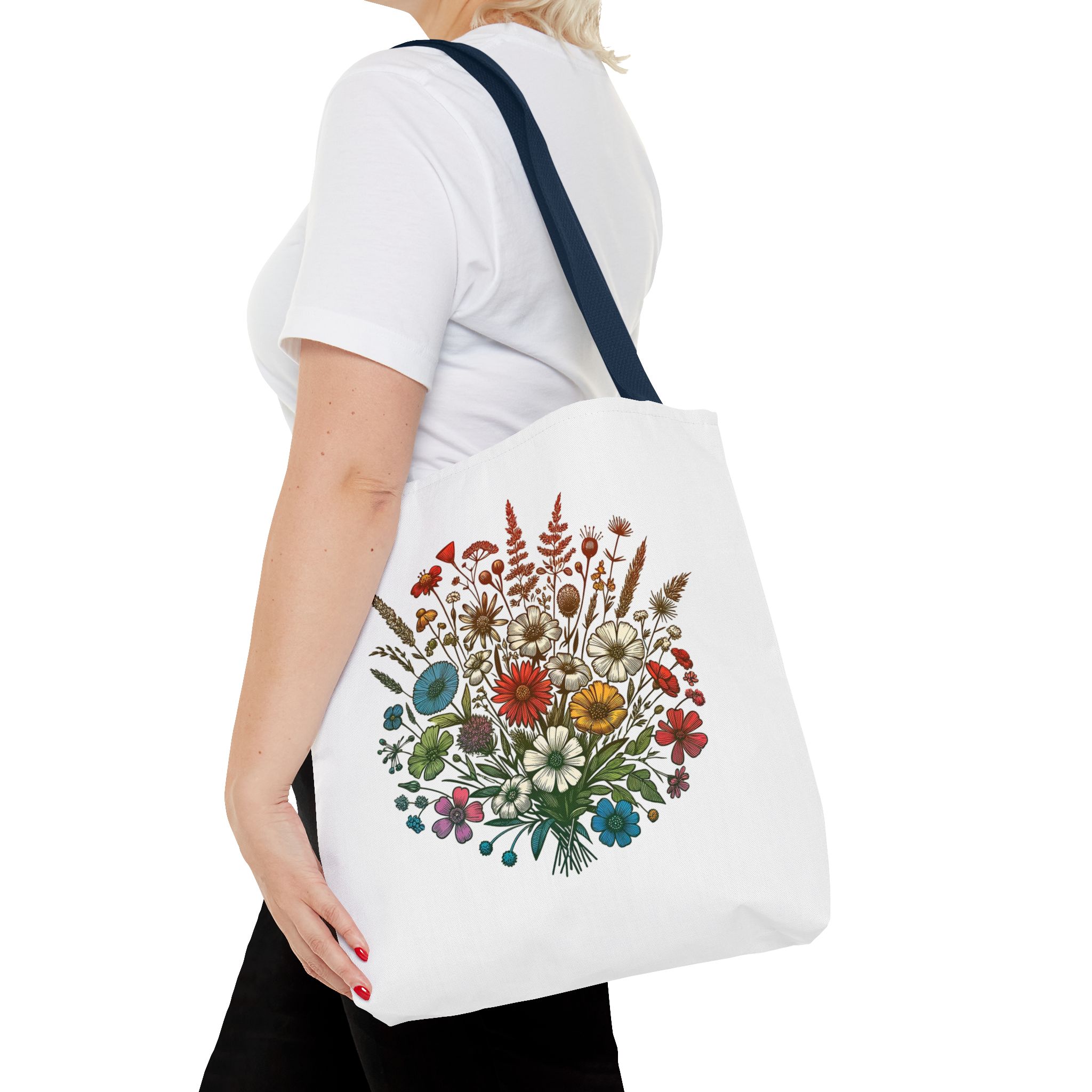 Flower tote bag – Boho Flower Tote bag – Floral purse tropical print - Image 28
