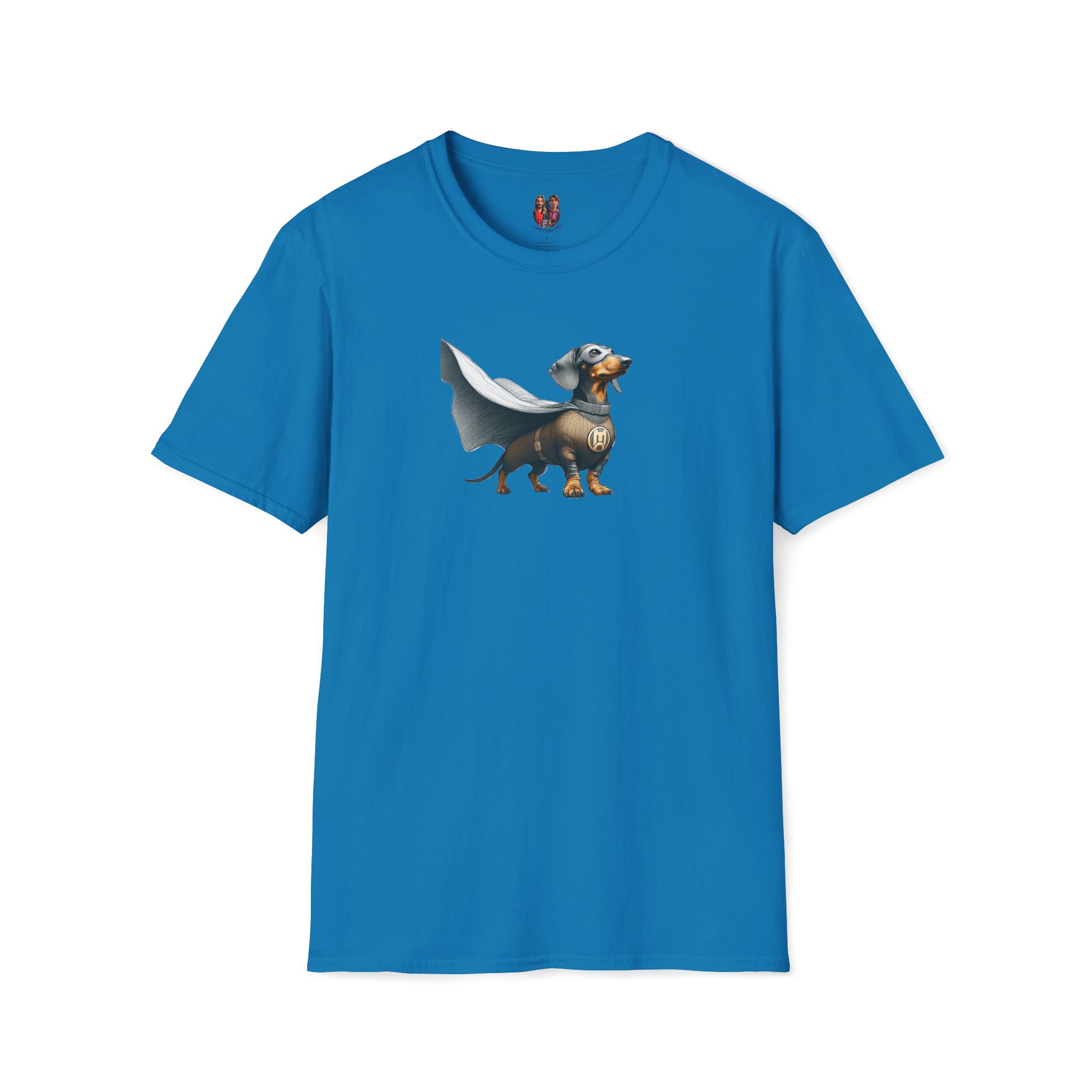 Super Dog Tee Shirt - Hero Dachshund Illustration - Comic Style Dog Graphic Tee - Image 23