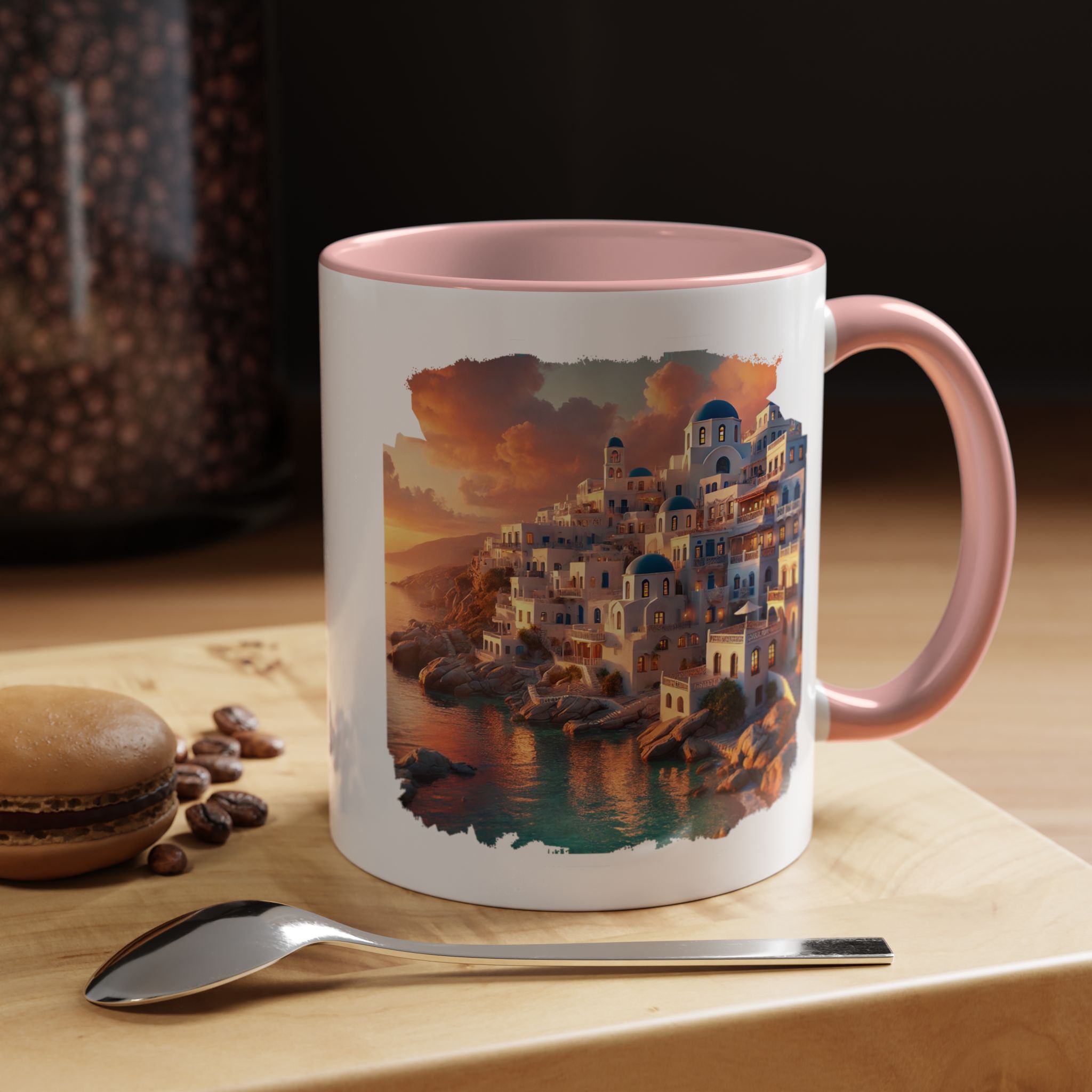 Office mug landscape Santorini caldera office mug nature print greece boho gift coffee cup tea accessory unique - Image 15
