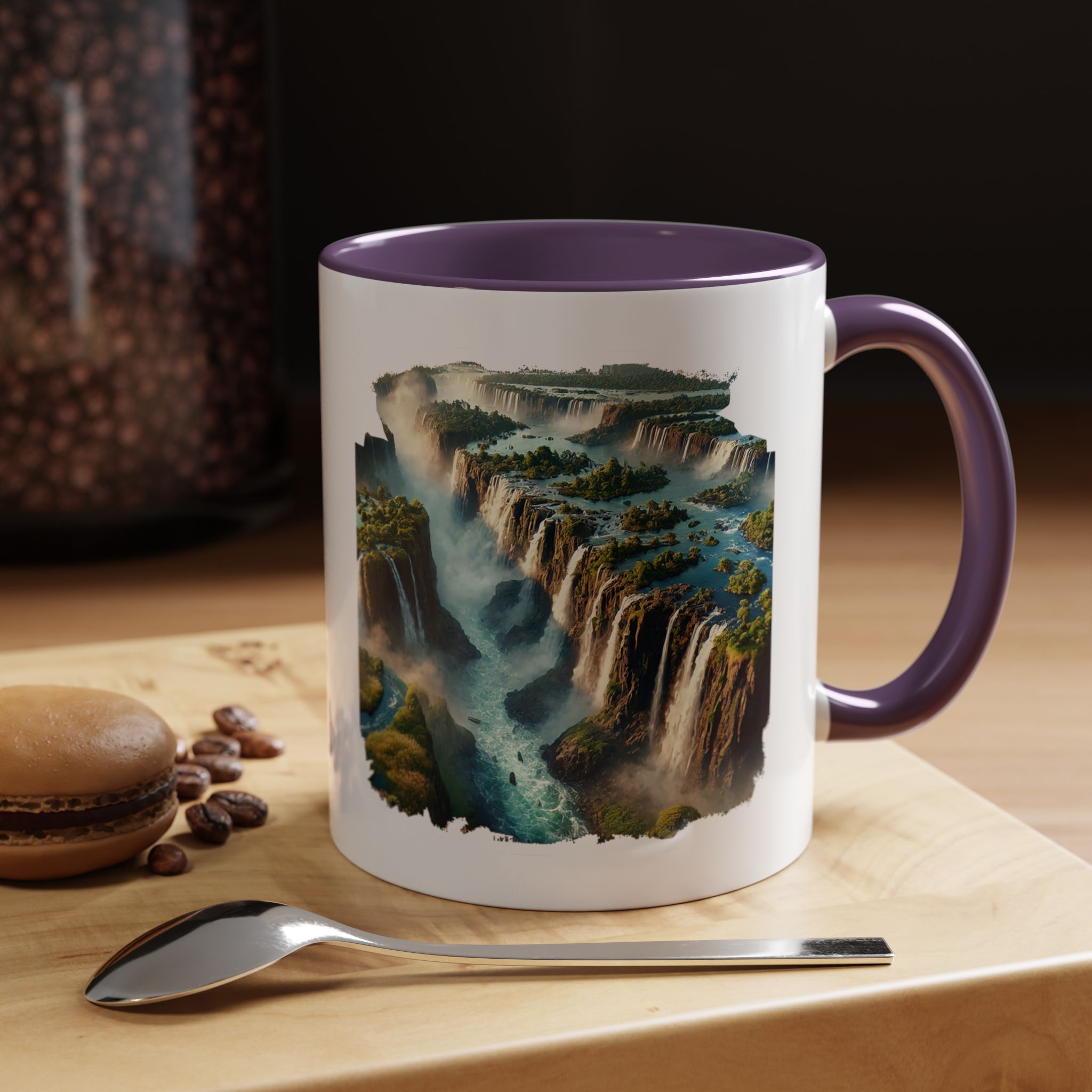 Tea mug Landscape Brazil office mug nature Iguazu & igacu print boho gift coffee accessory unique cup vintage - Image 47