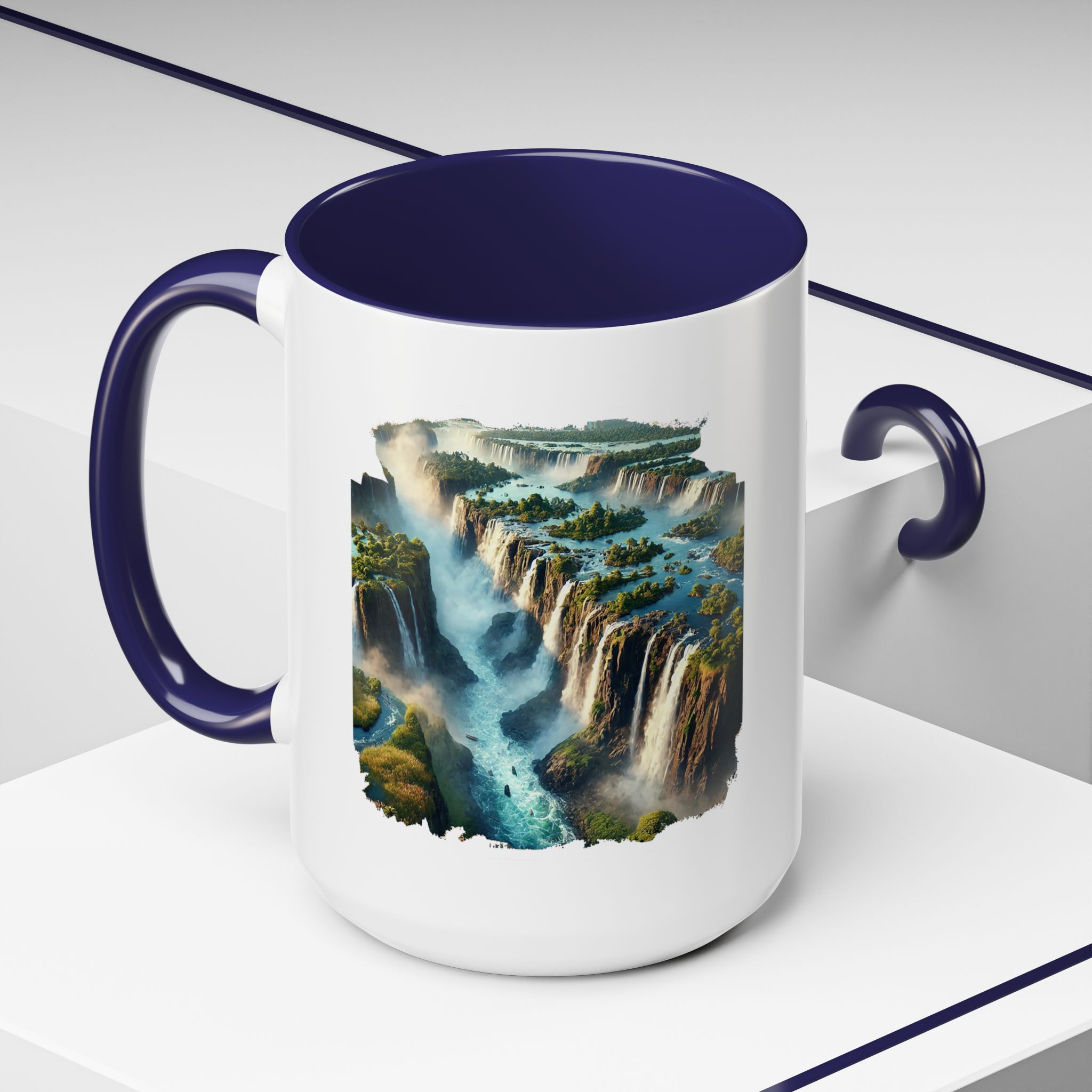 Tea mug Landscape Brazil office mug nature Iguazu & igacu print boho gift coffee accessory unique cup vintage - Image 24